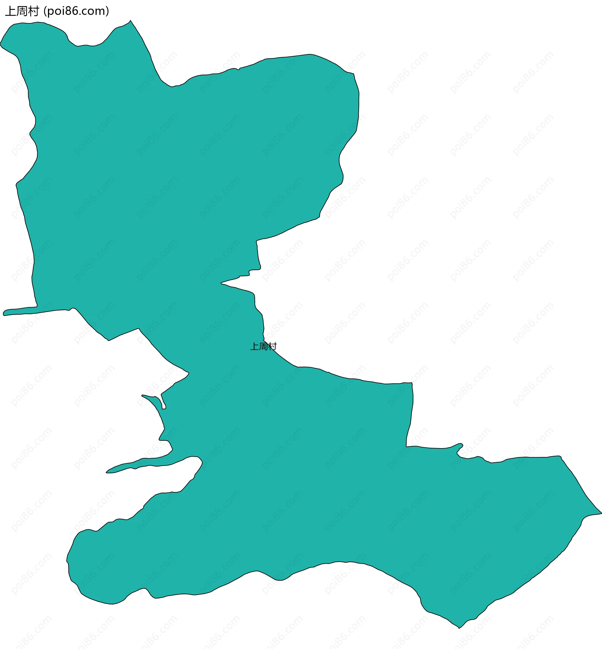 上周村边界地图