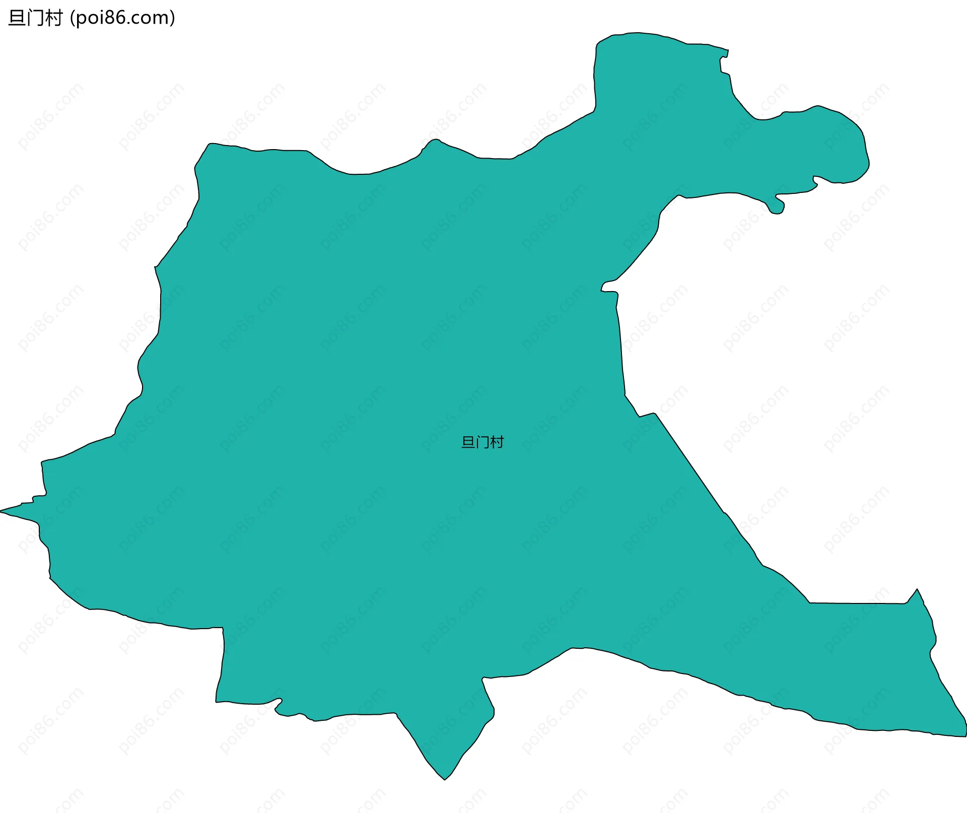 旦门村边界地图