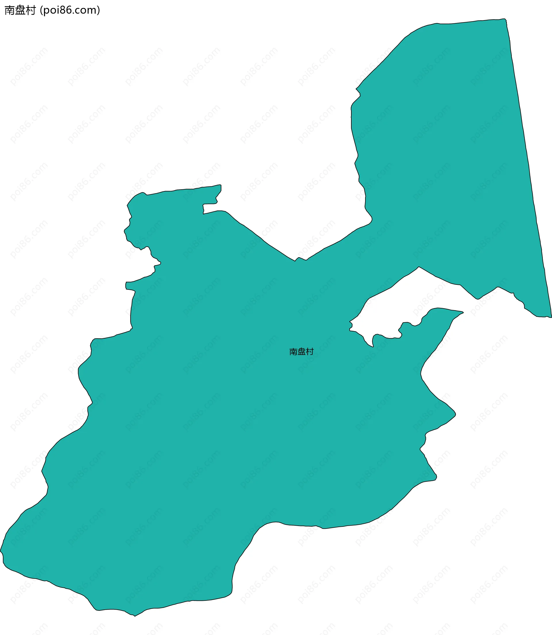 南盘村边界地图