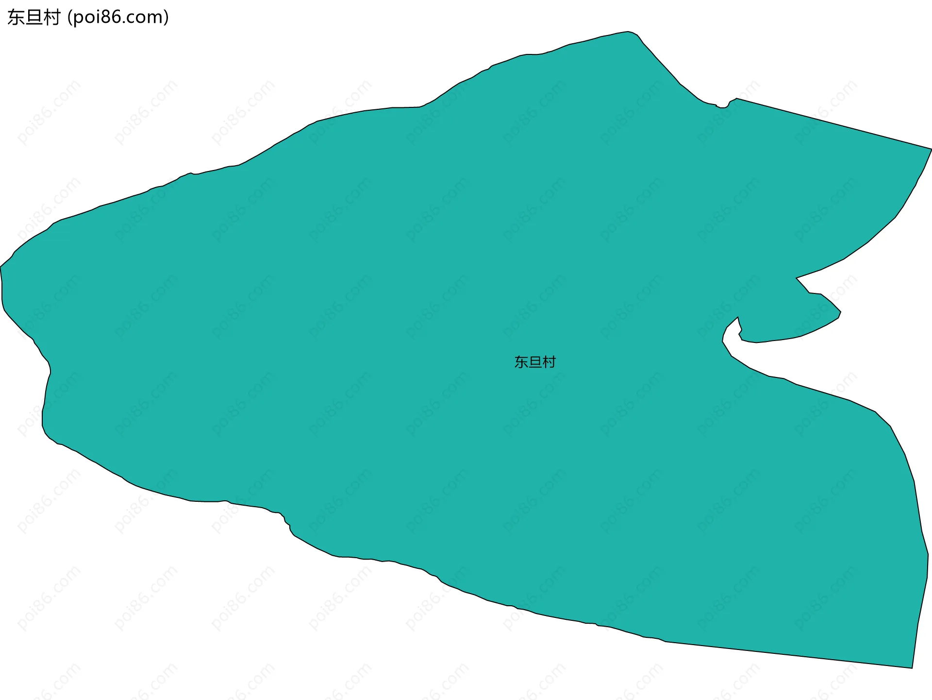 东旦村边界地图