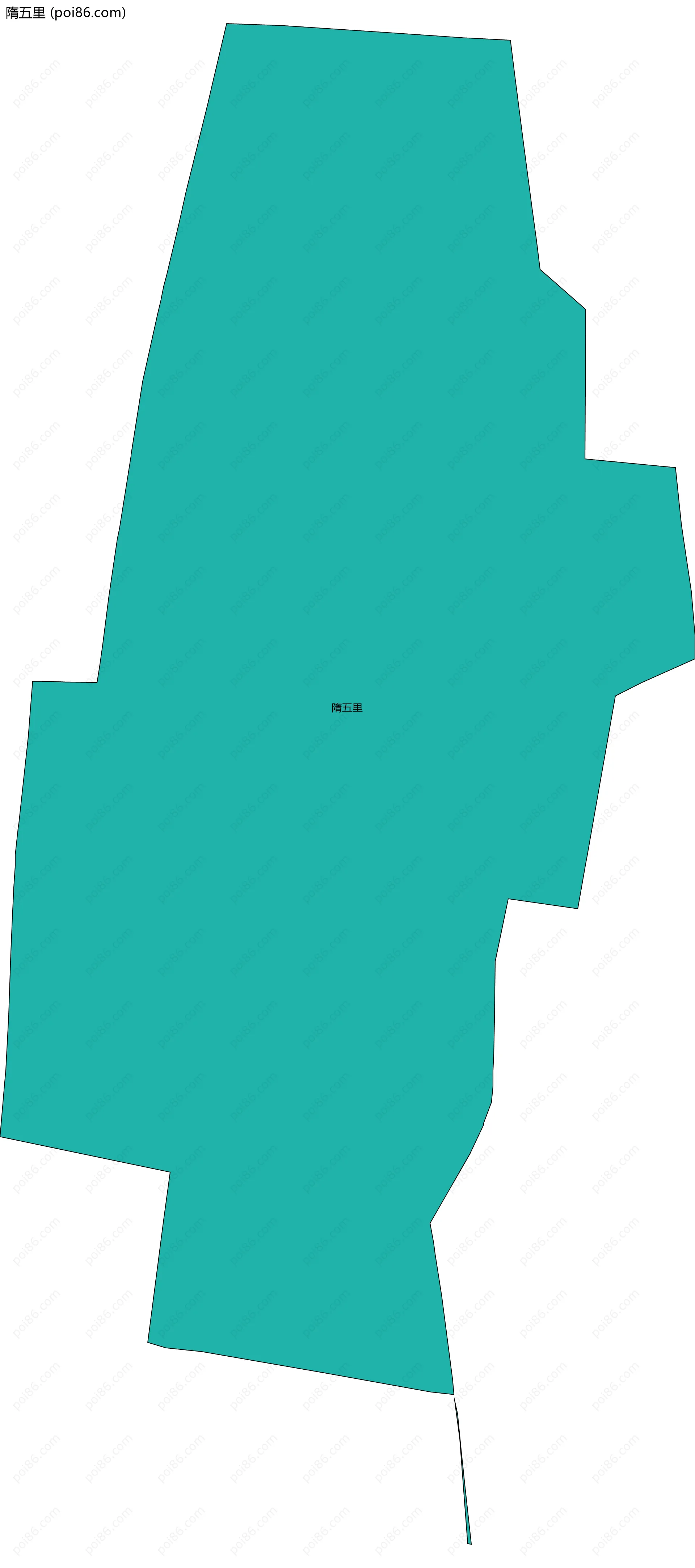 隋五里边界地图