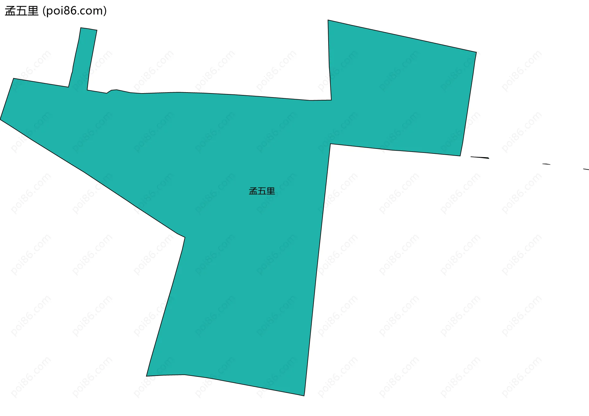 孟五里边界地图