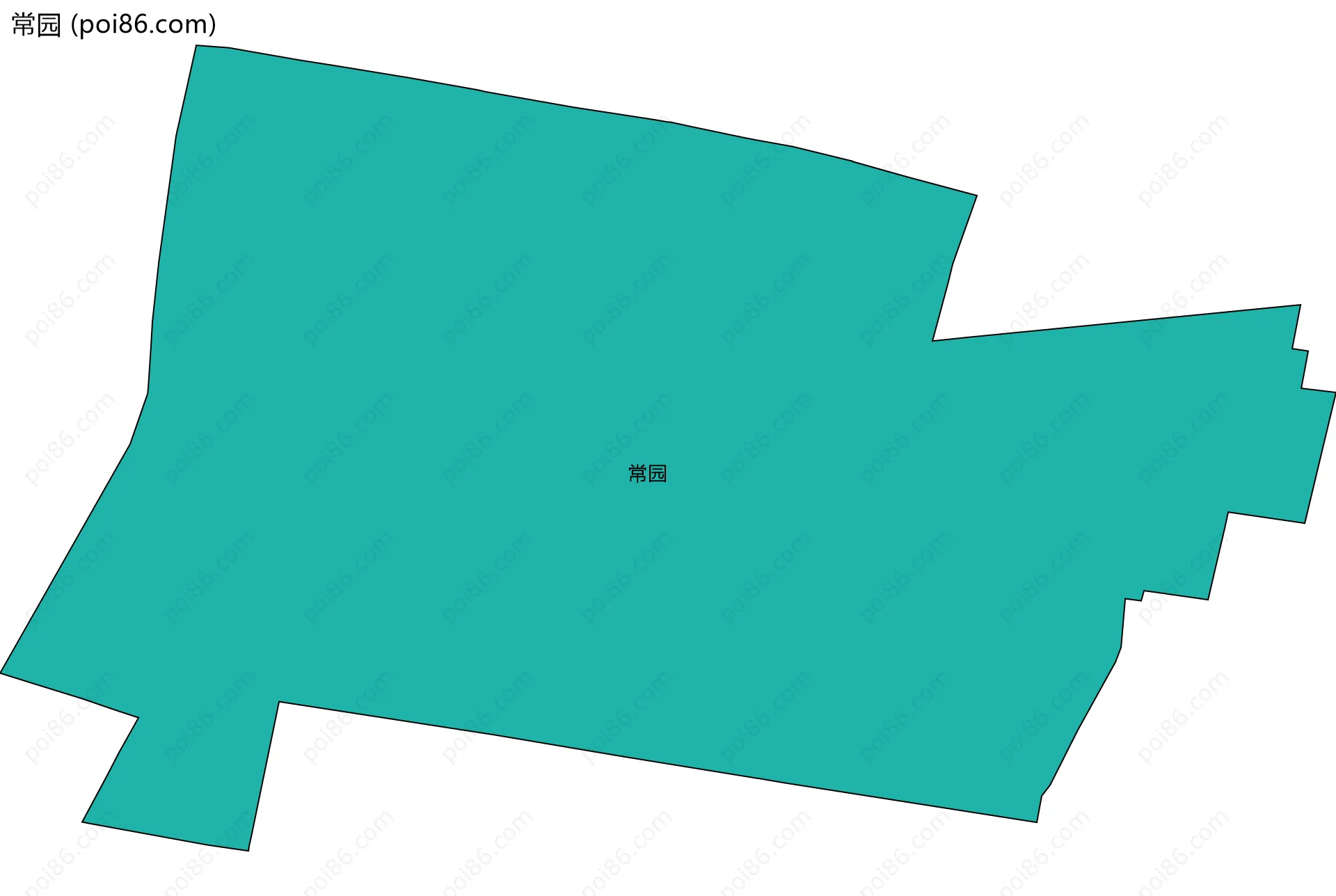常园边界地图