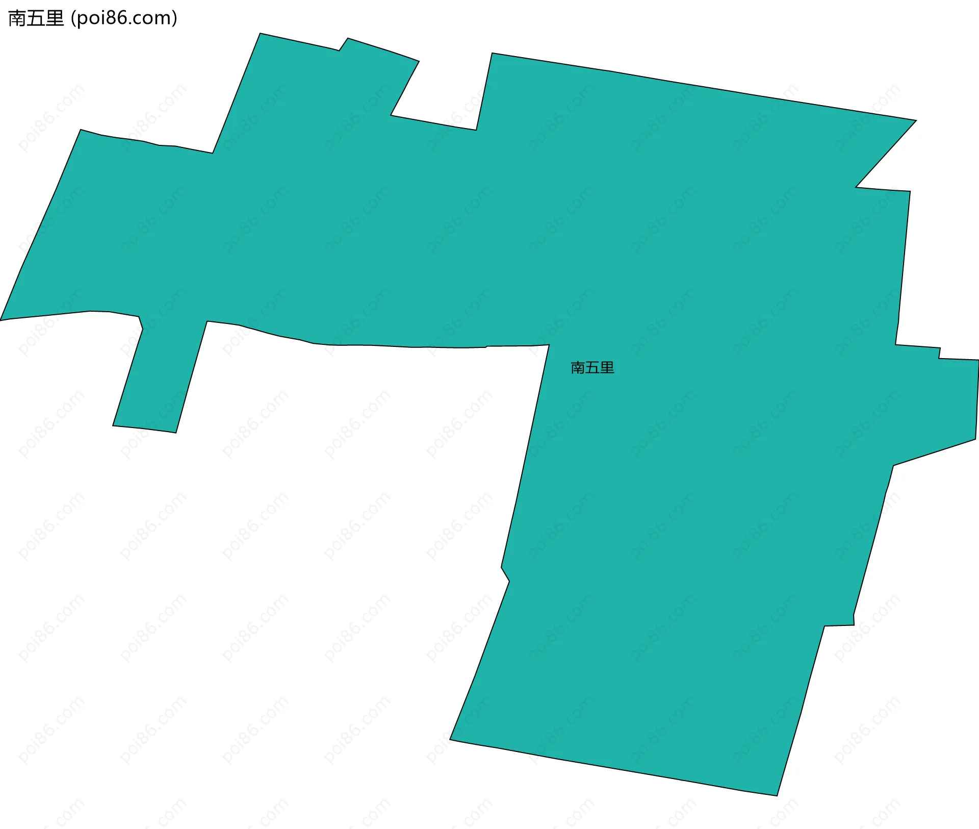 南五里边界地图