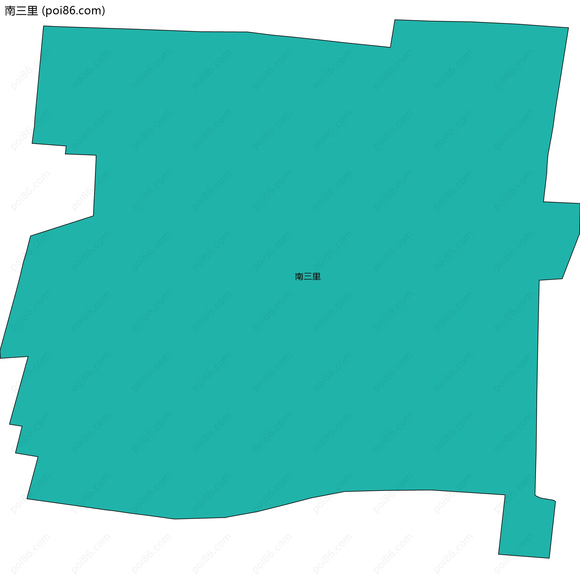 南三里边界地图