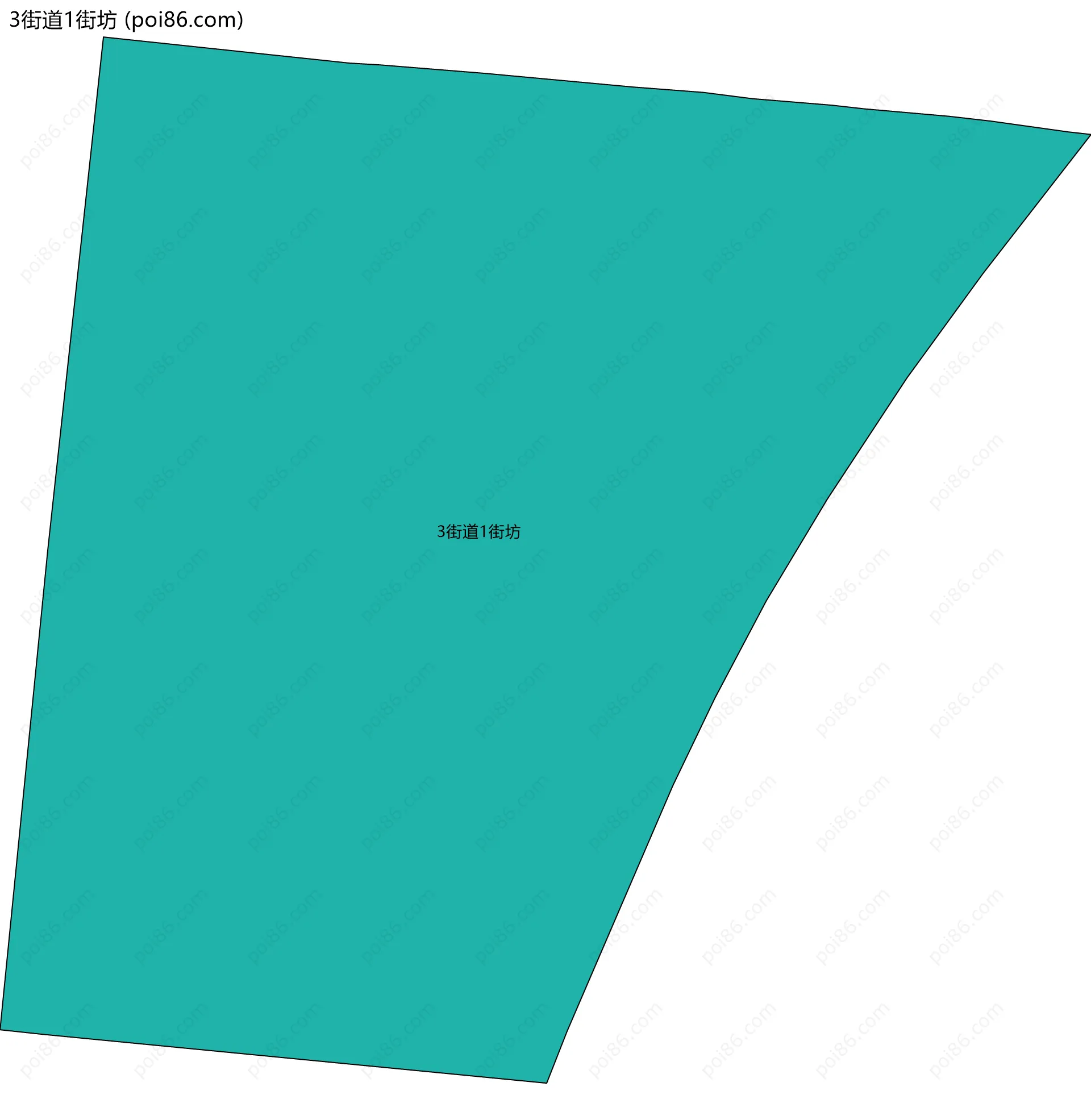 3街道1街坊边界地图