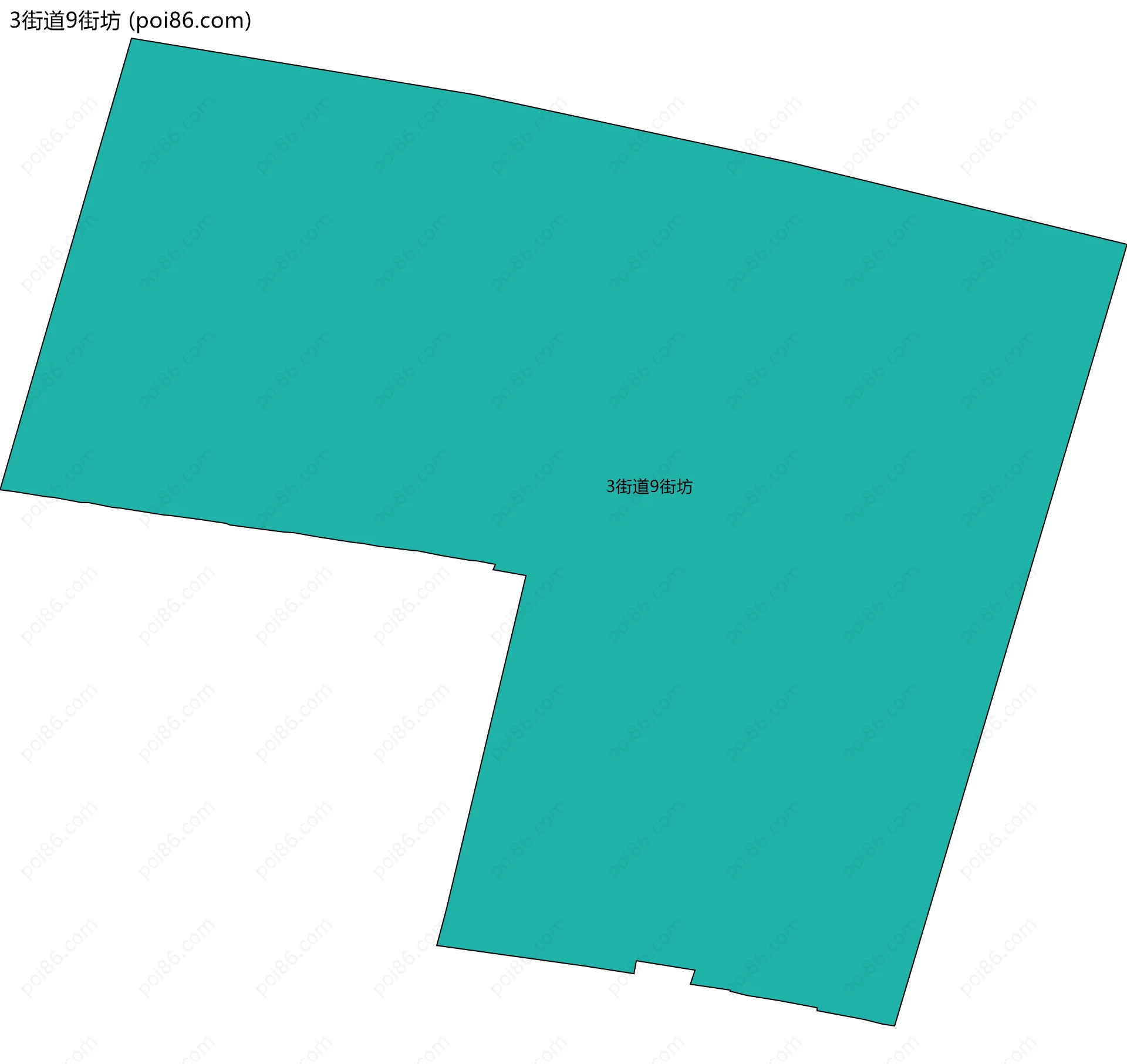 3街道9街坊边界地图