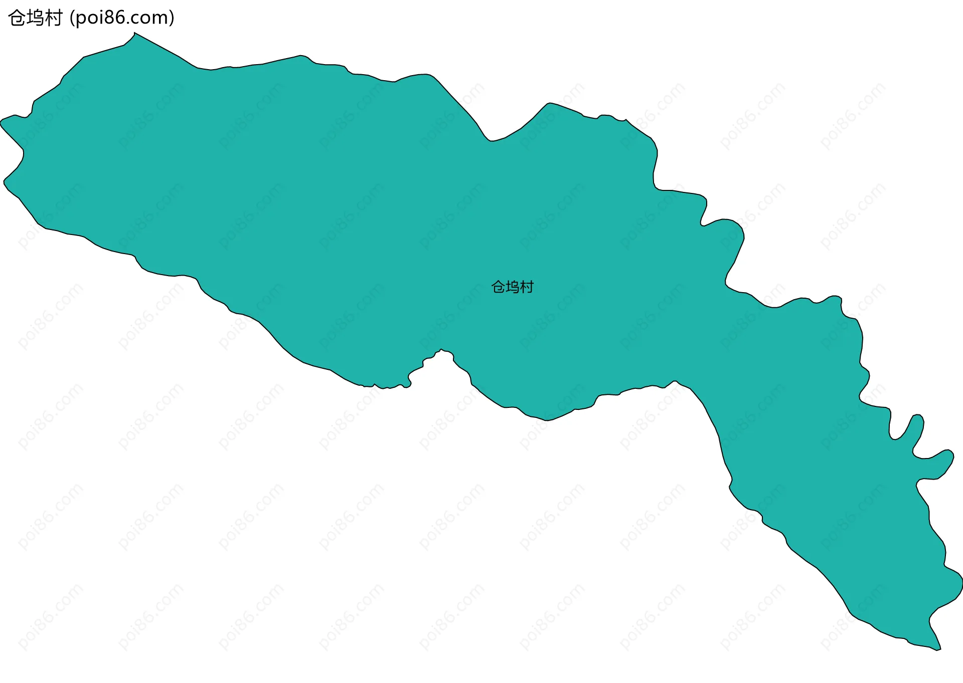 仓坞村边界地图