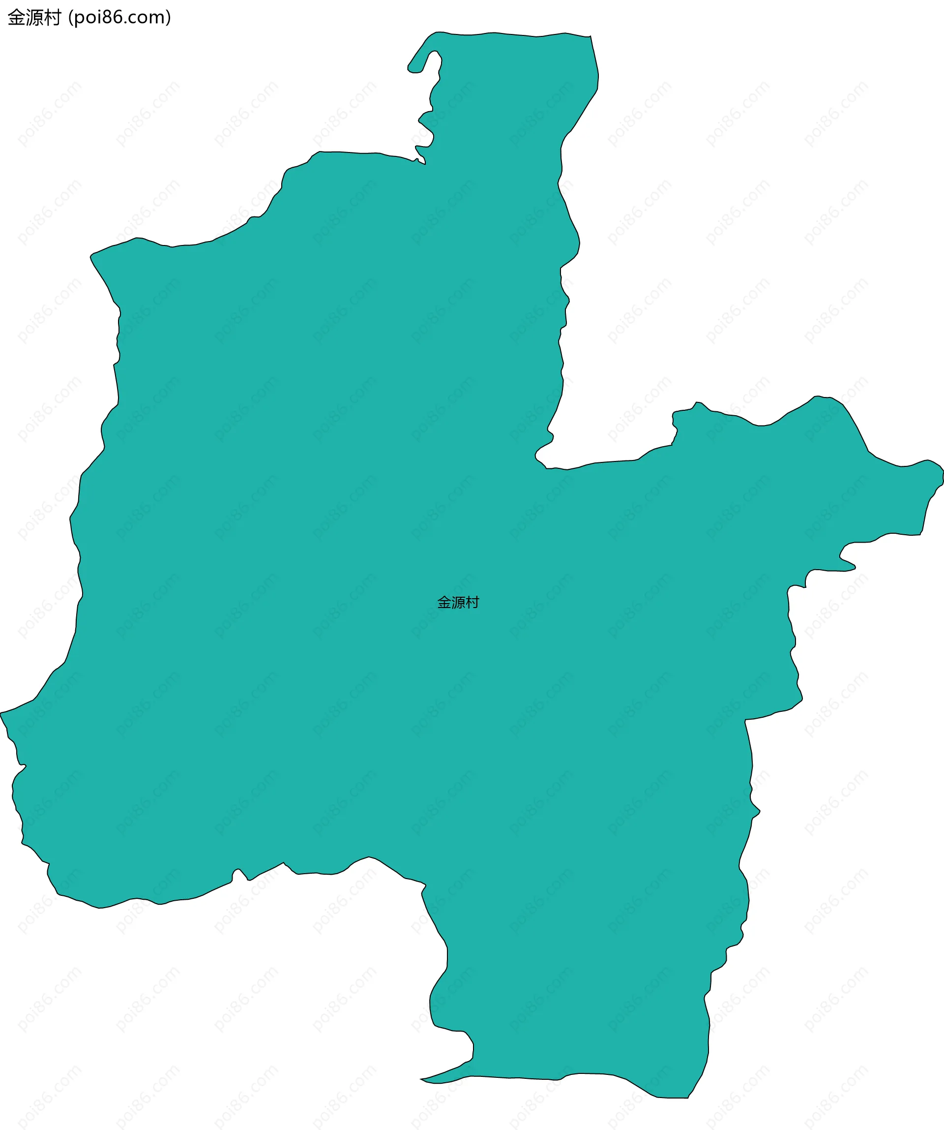 金源村边界地图
