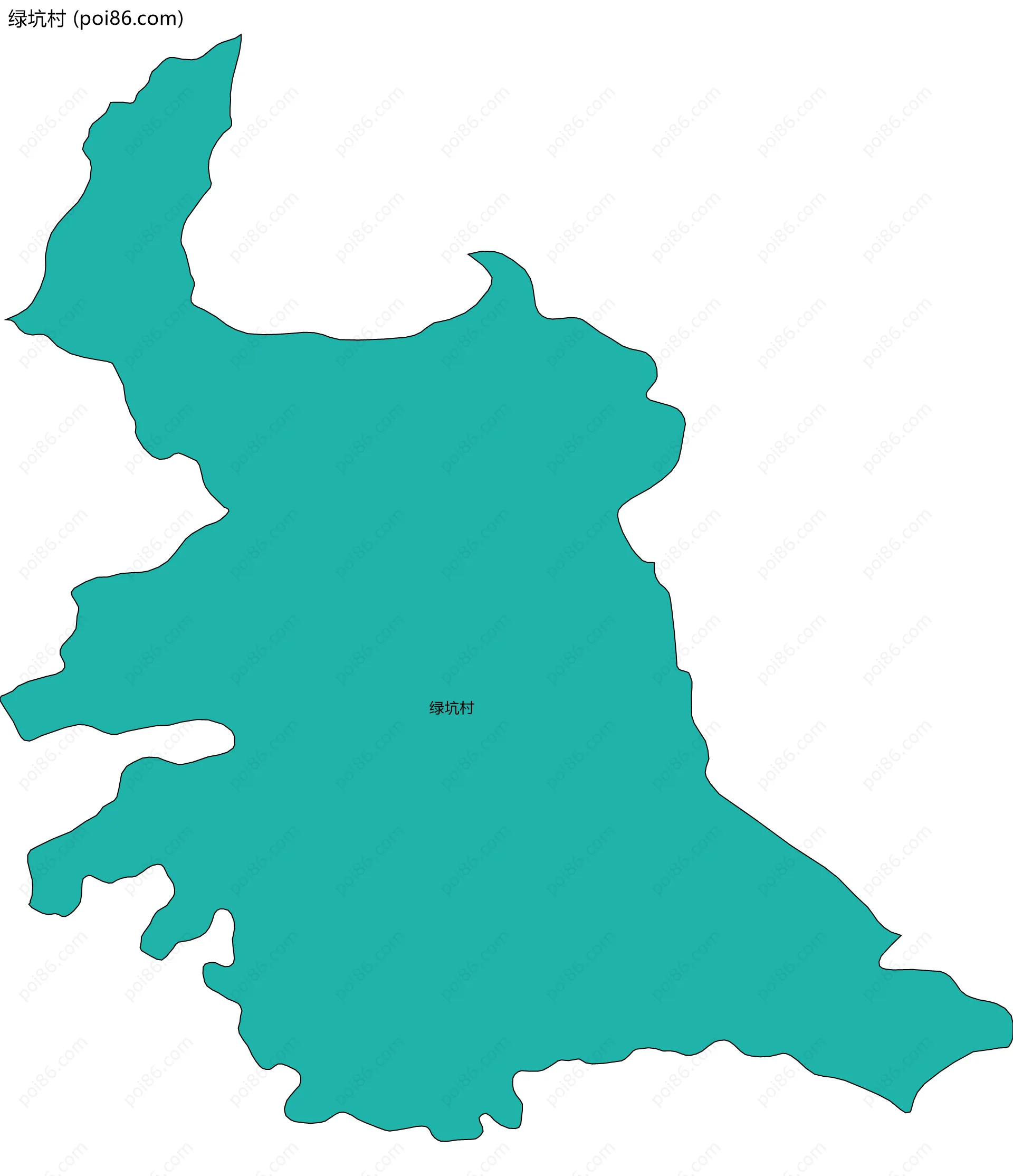 绿坑村边界地图