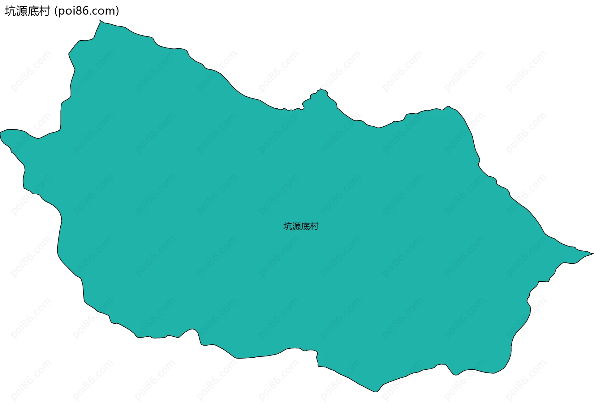 坑源底村边界地图
