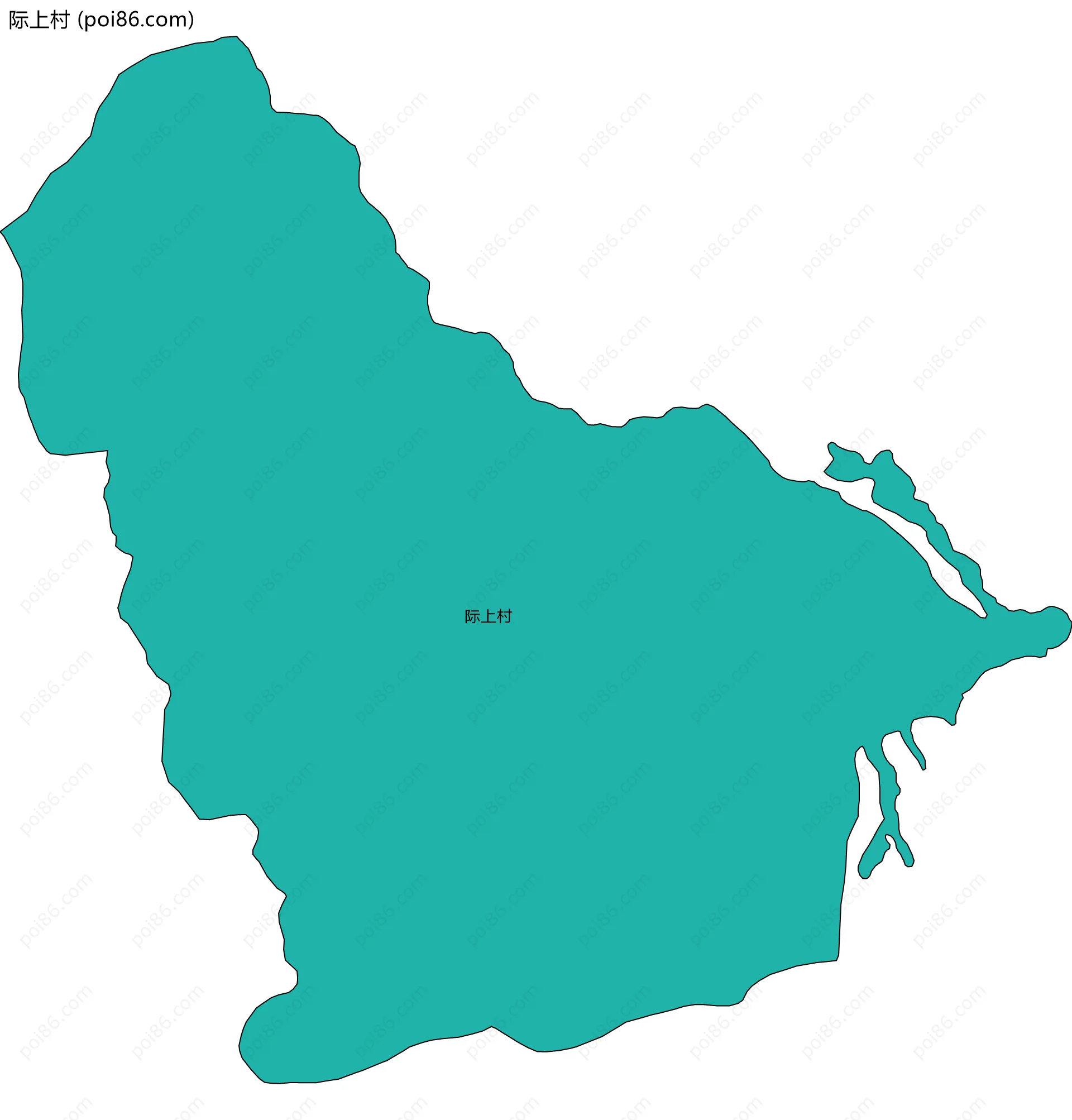 际上村边界地图