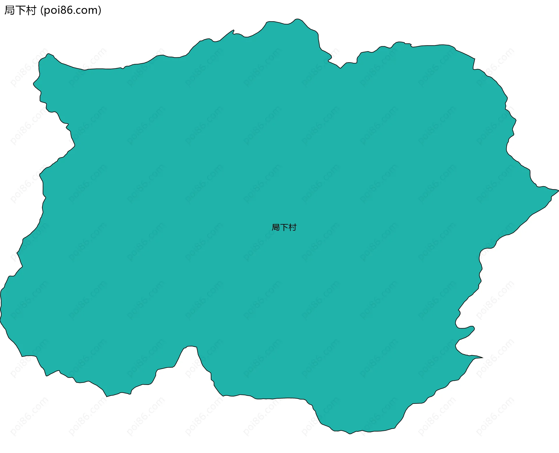 局下村边界地图