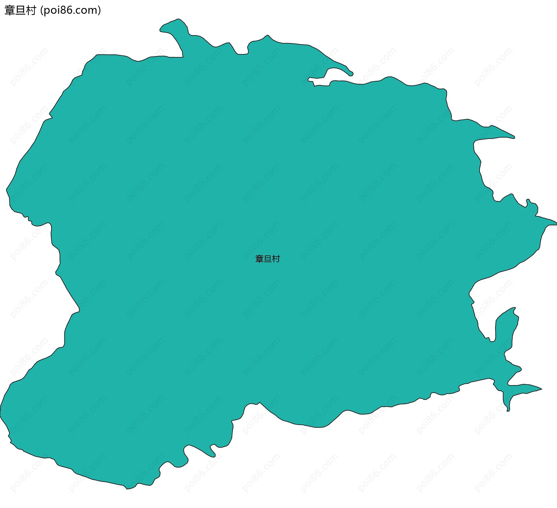 章旦村边界地图