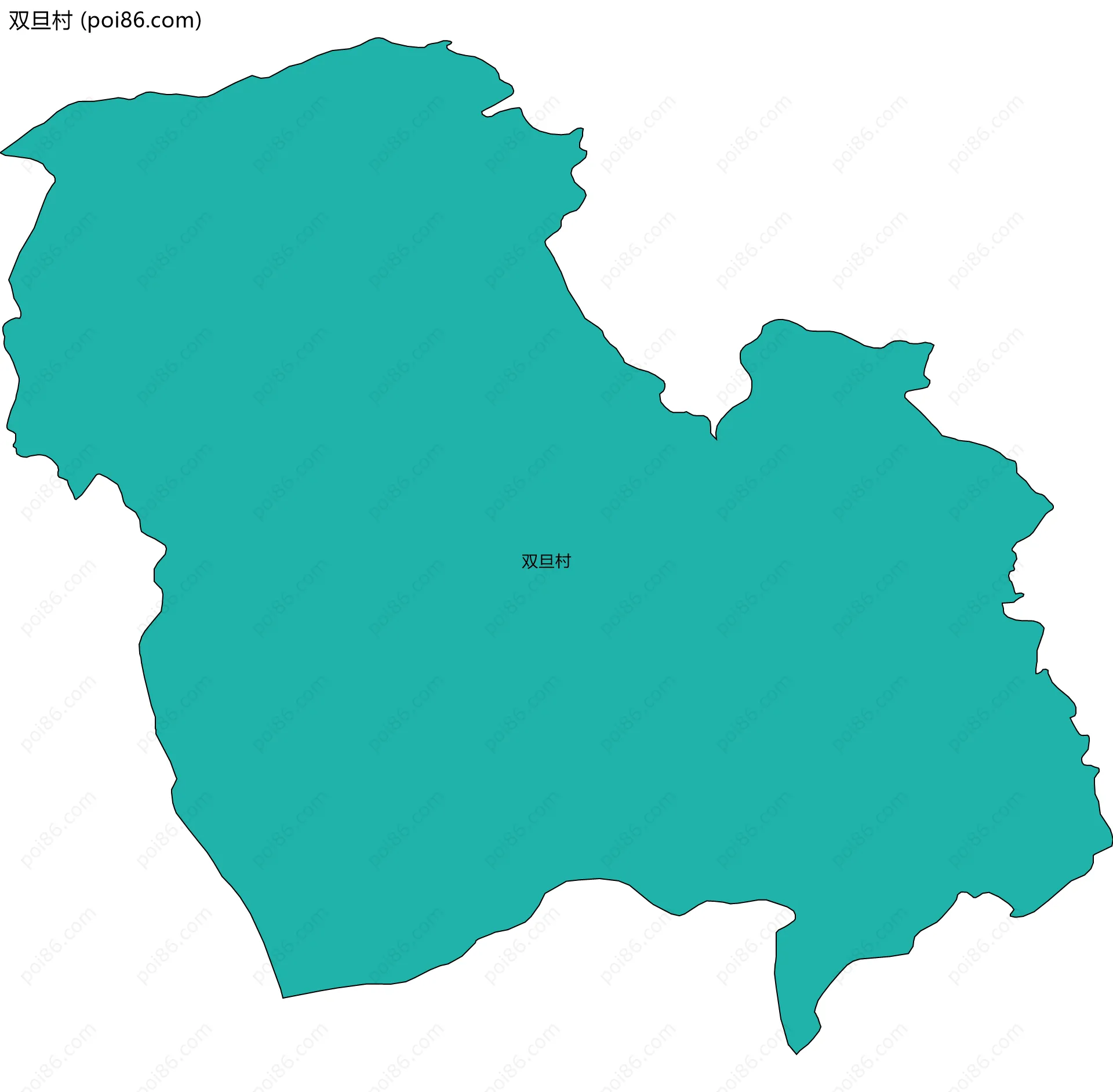 双旦村边界地图