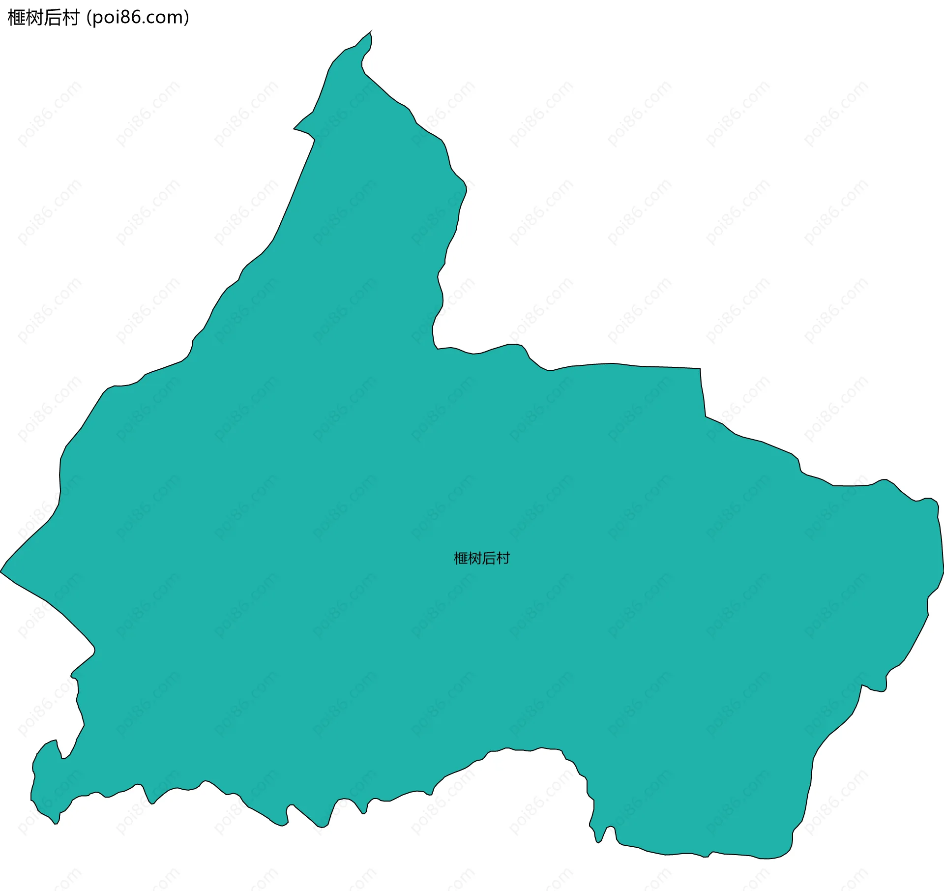 榧树后村边界地图