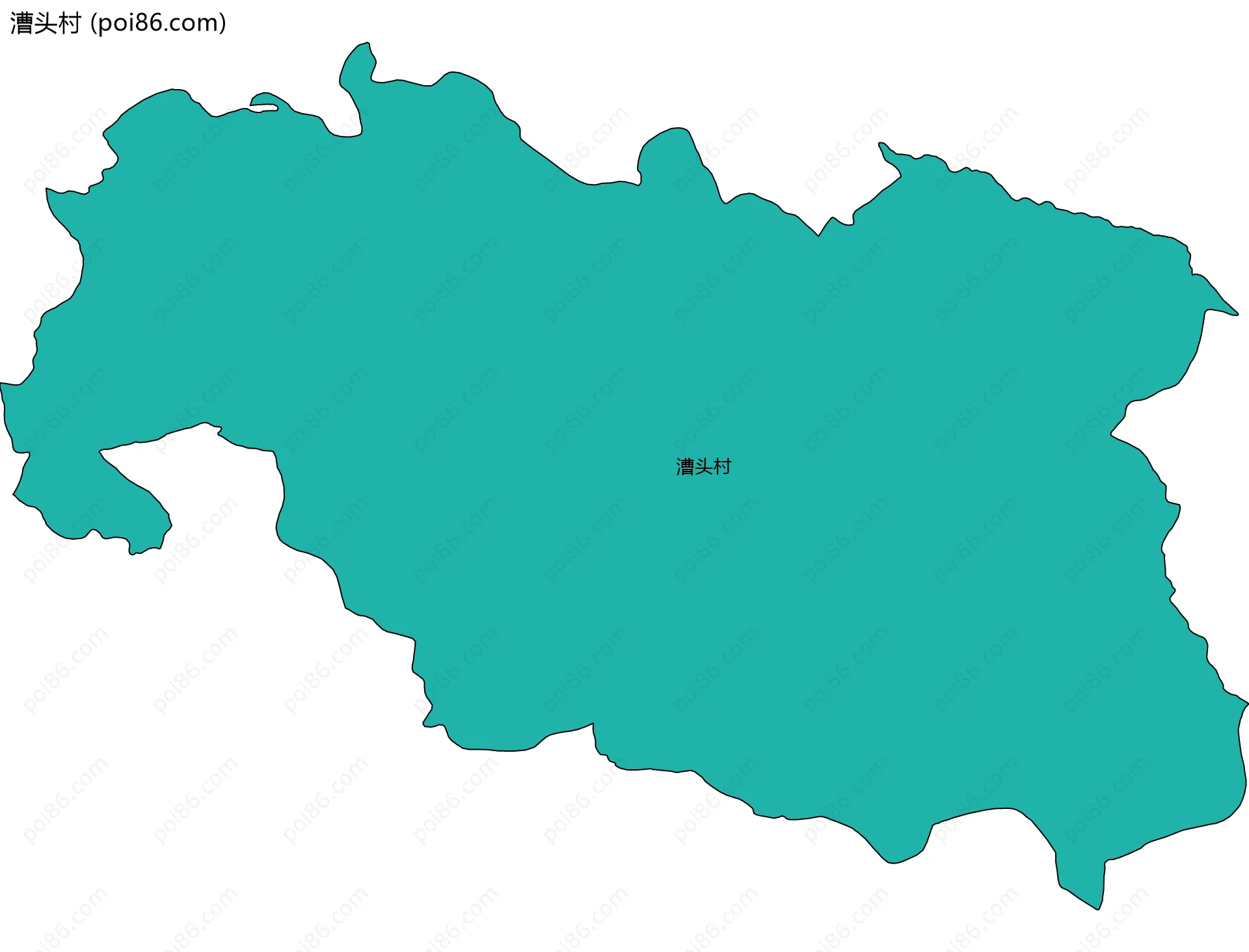 漕头村边界地图