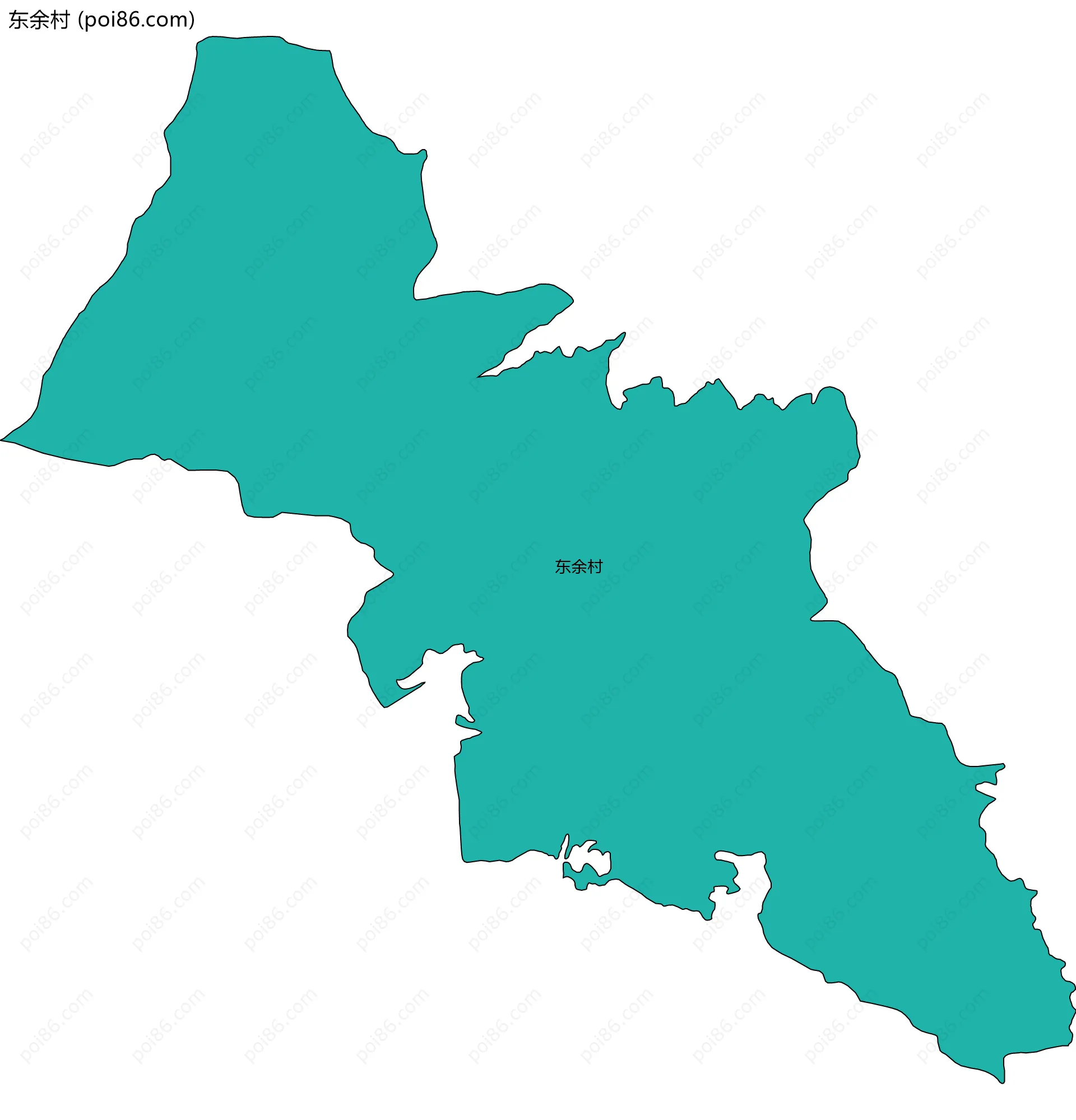 东余村边界地图