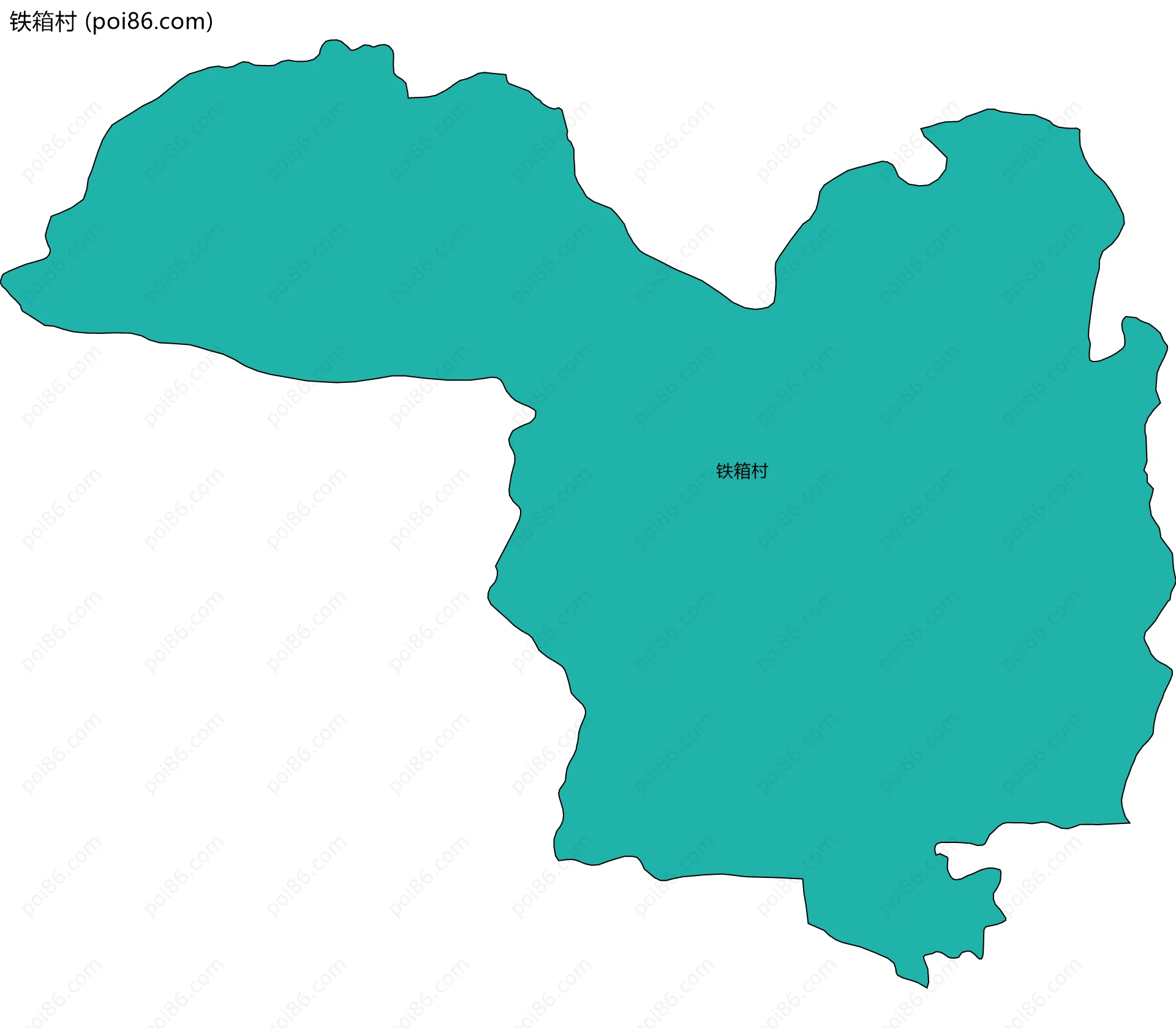 铁箱村边界地图
