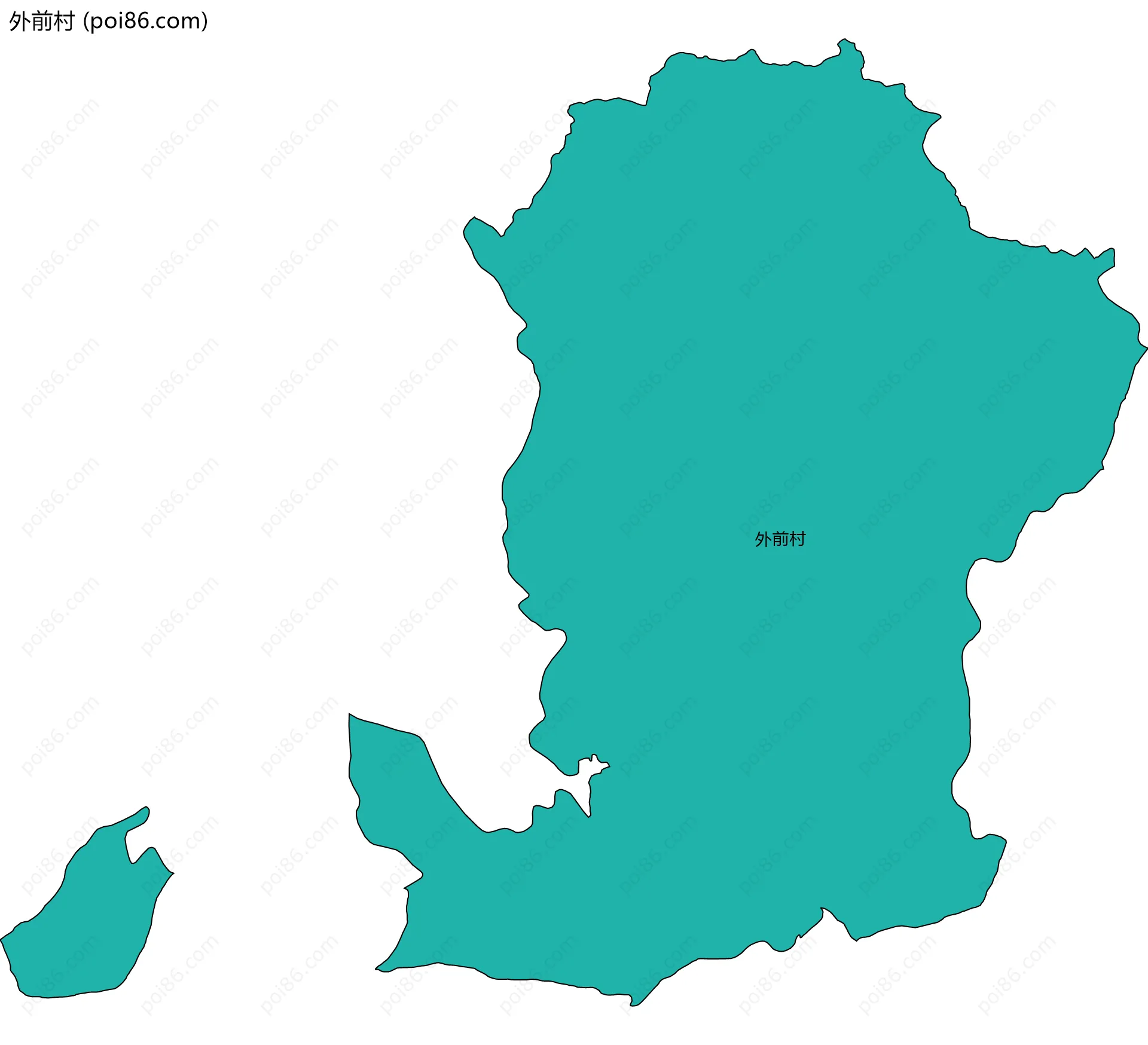 外前村边界地图