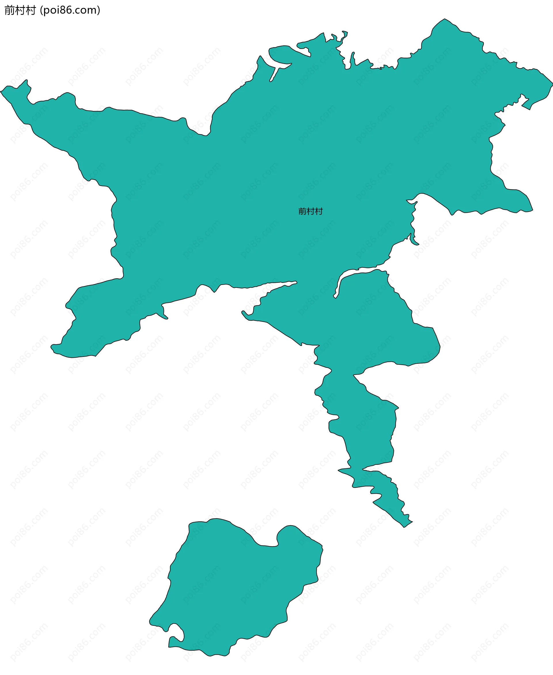 前村村边界地图