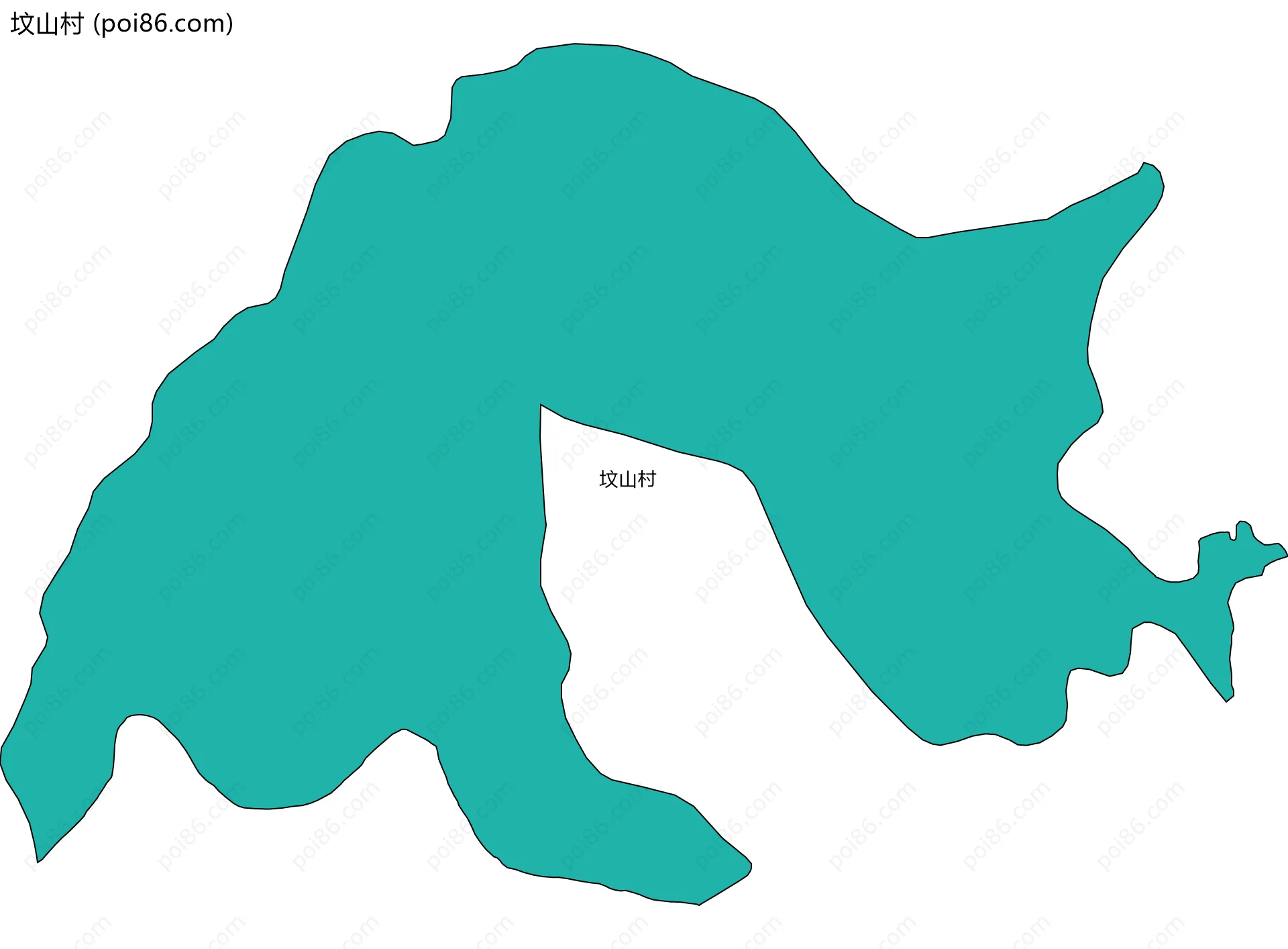 坟山村边界地图
