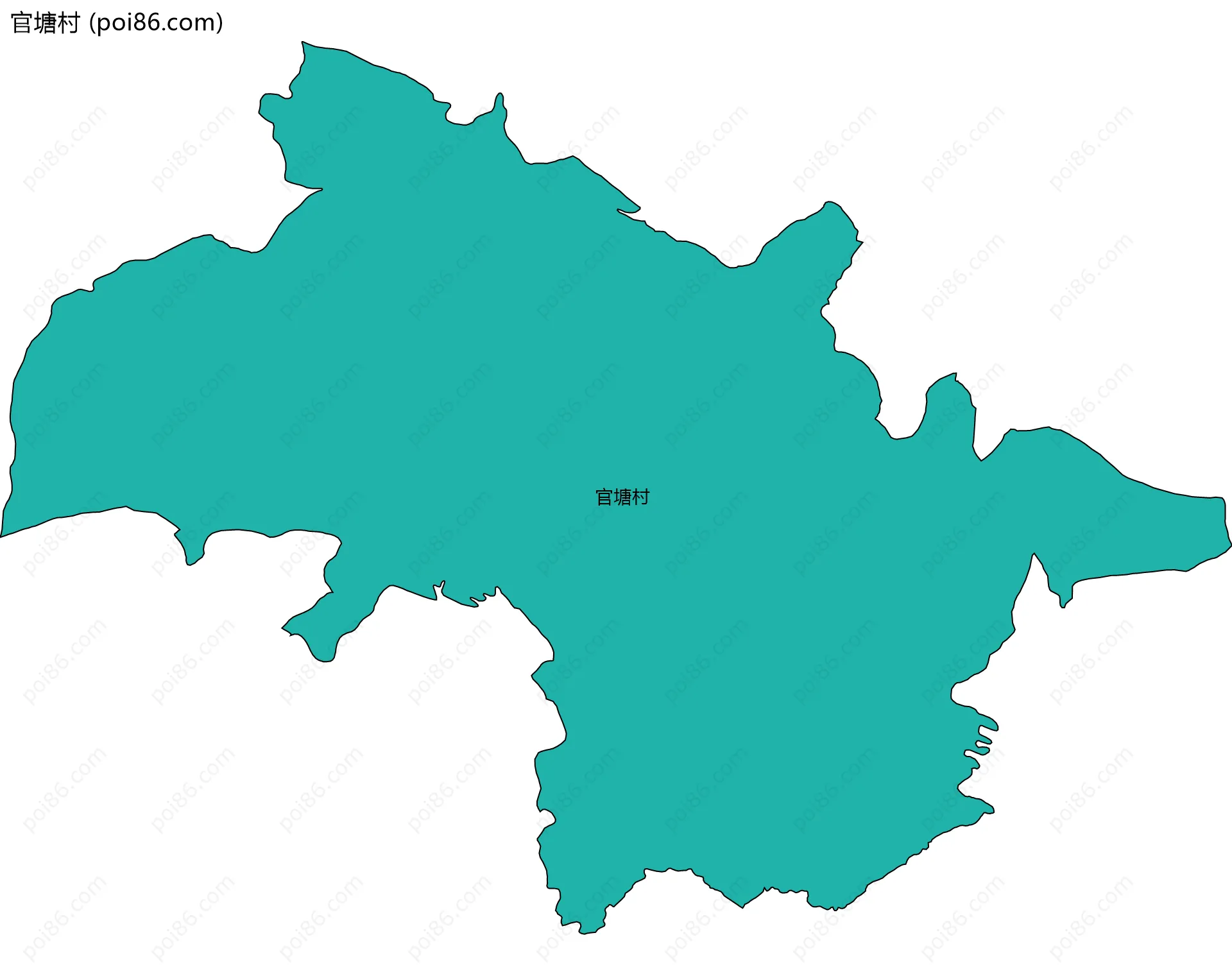 官塘村边界地图