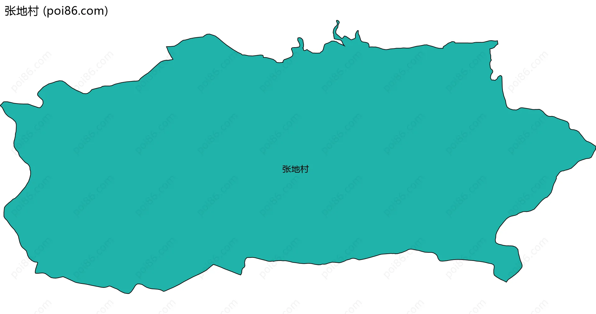 张地村边界地图