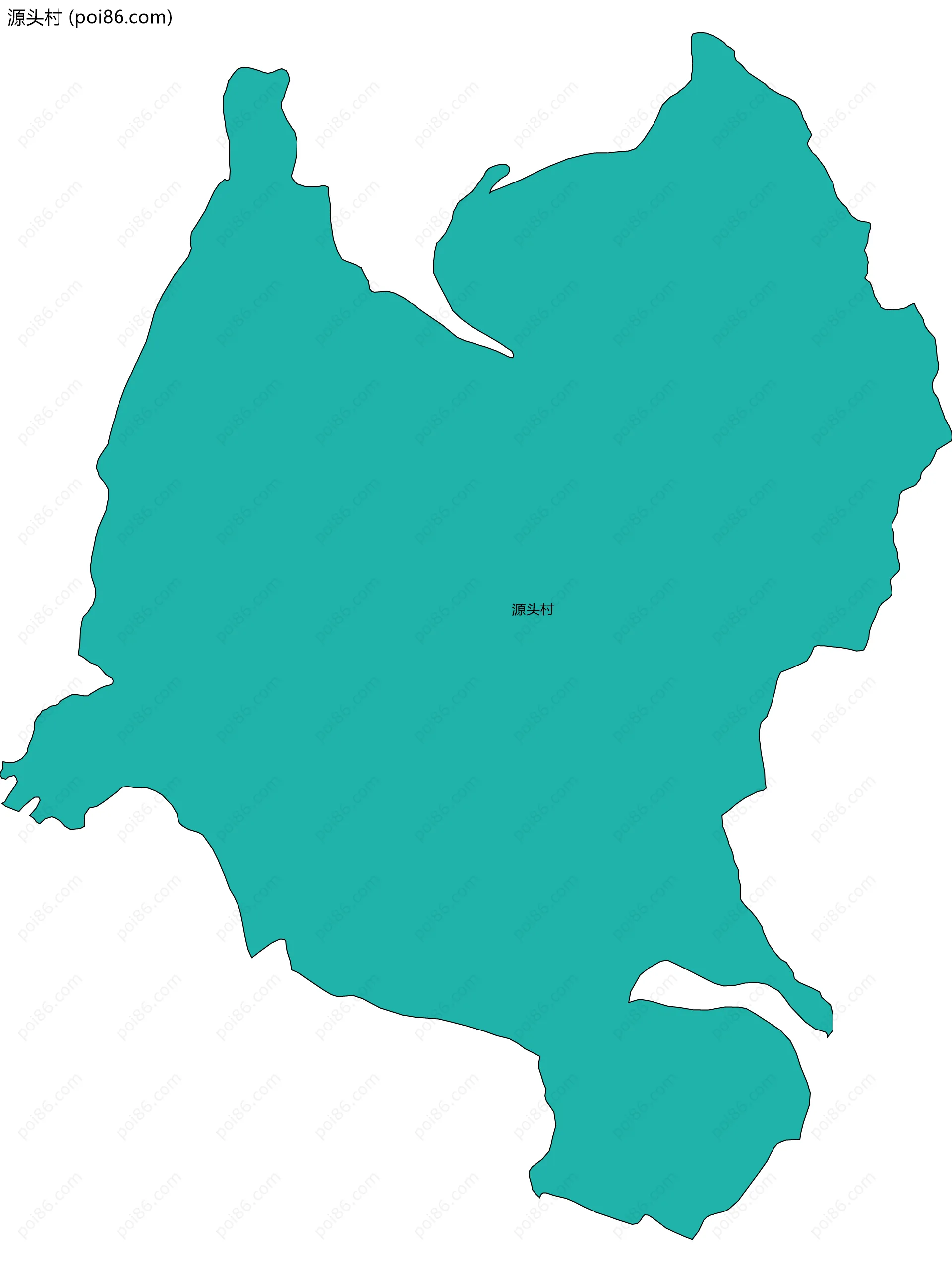 源头村边界地图