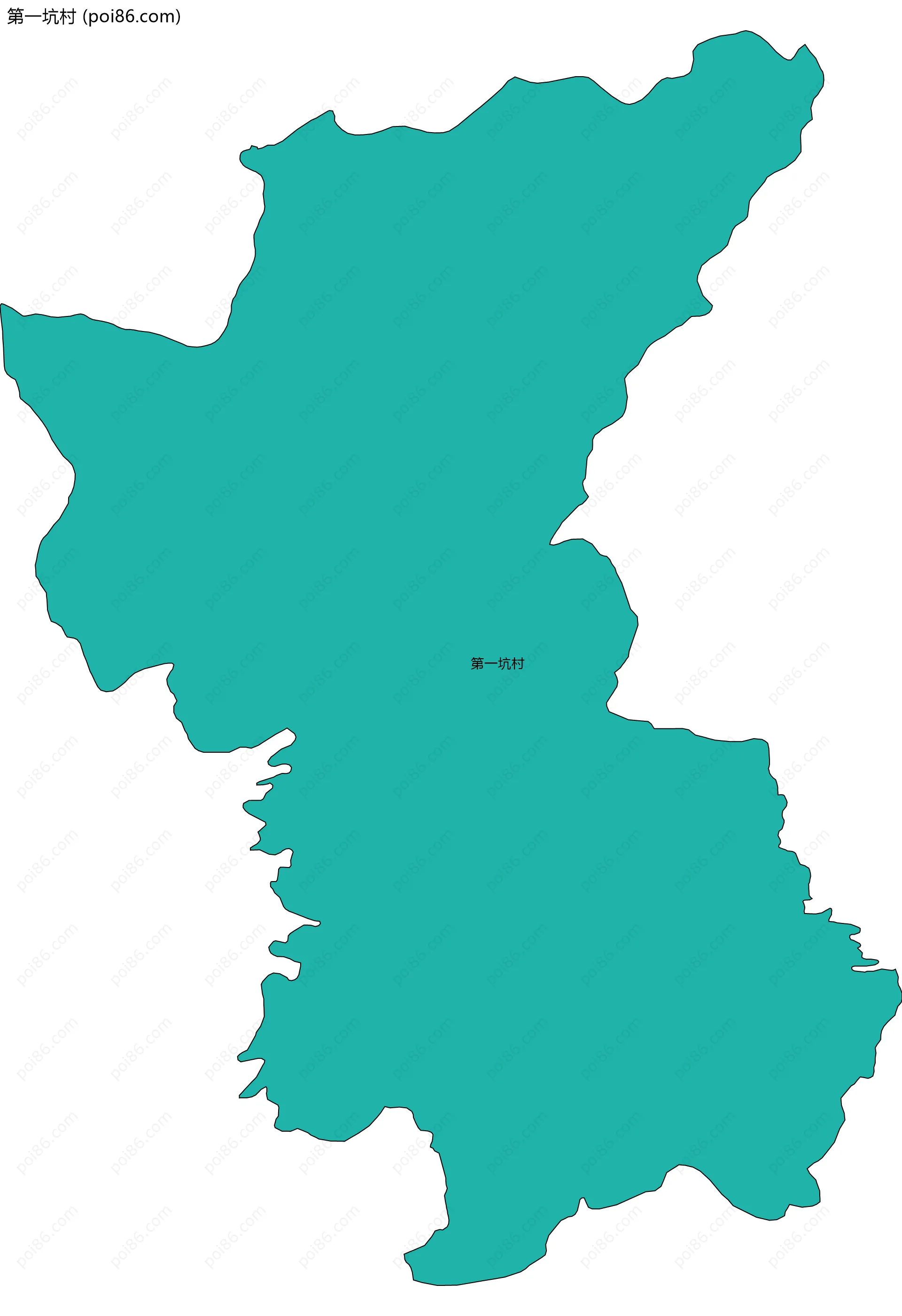 第一坑村边界地图