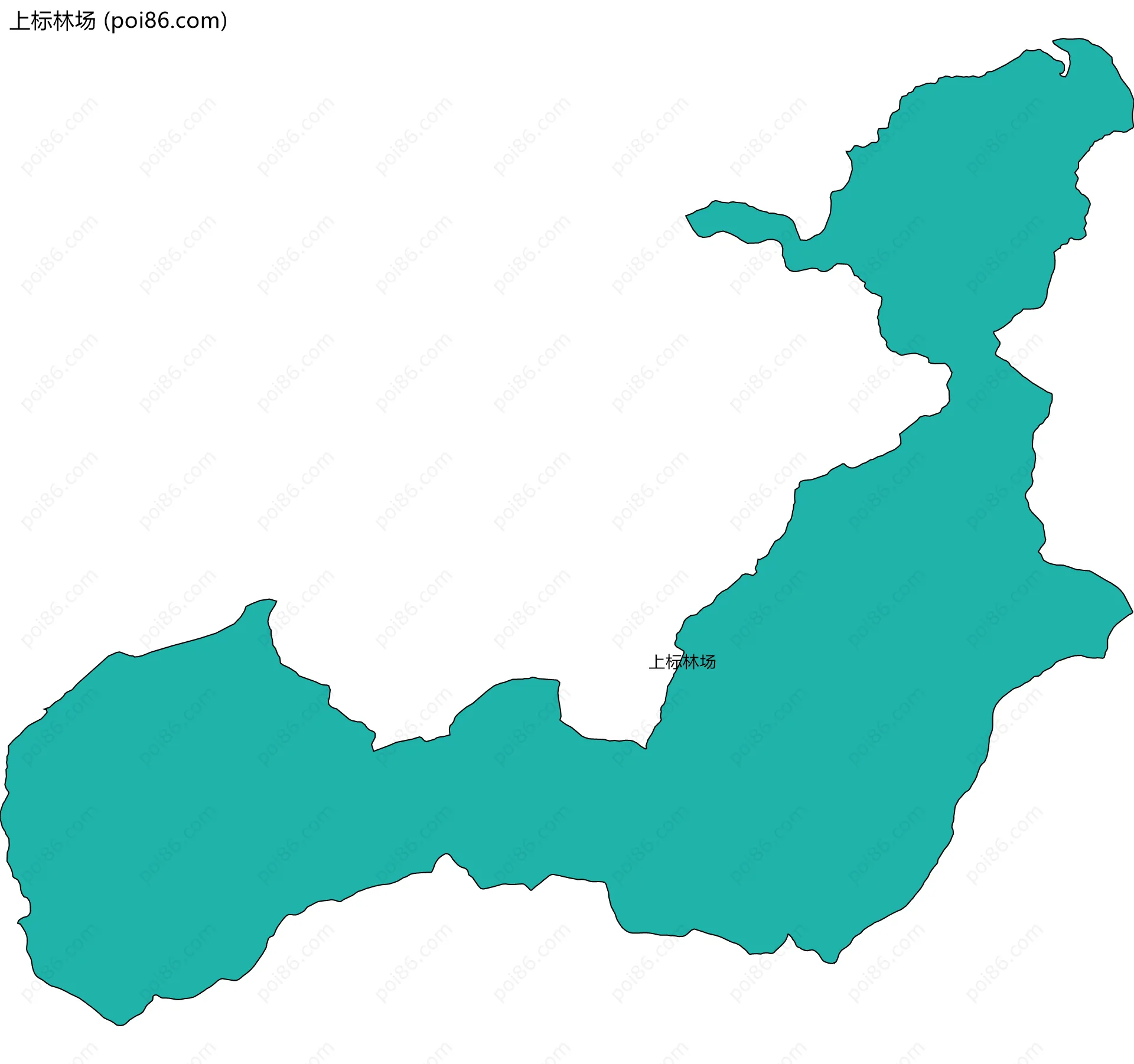 上标林场边界地图