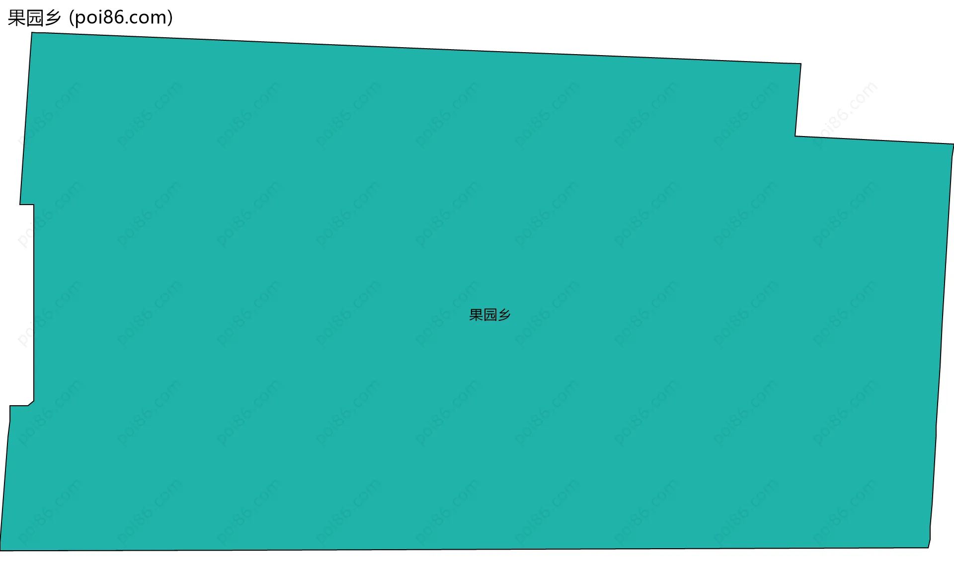 果园乡边界地图