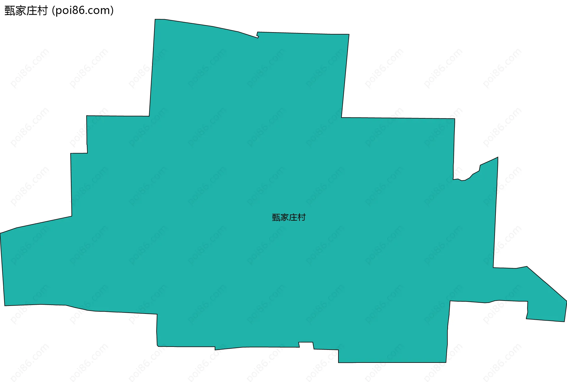 甄家庄村边界地图