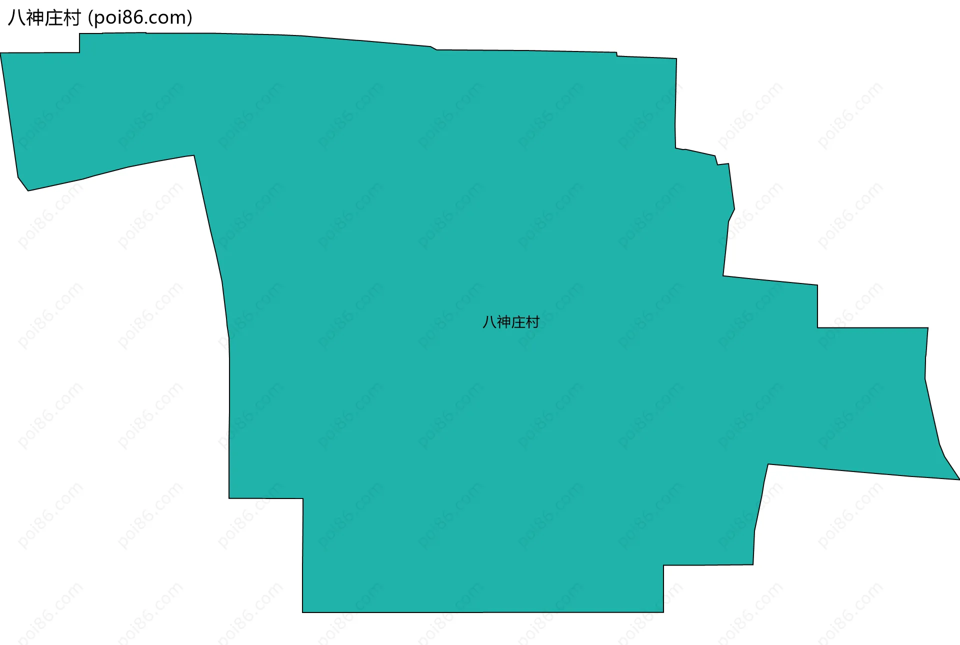 八神庄村边界地图