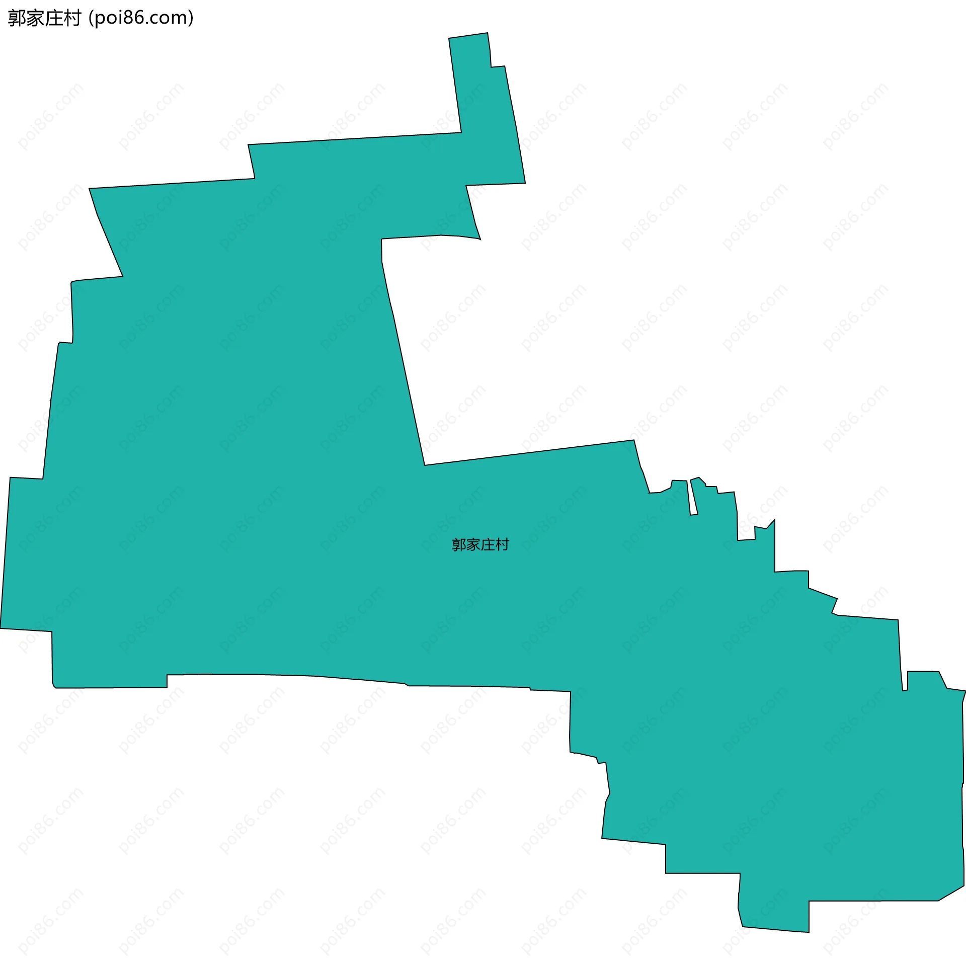 郭家庄村边界地图