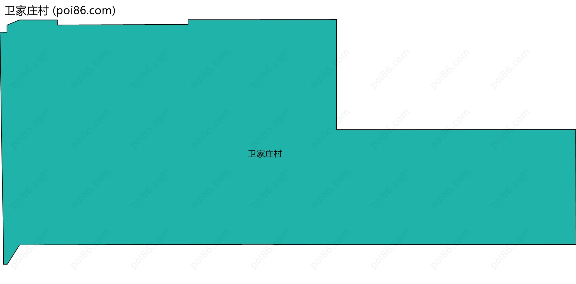 卫家庄村边界地图