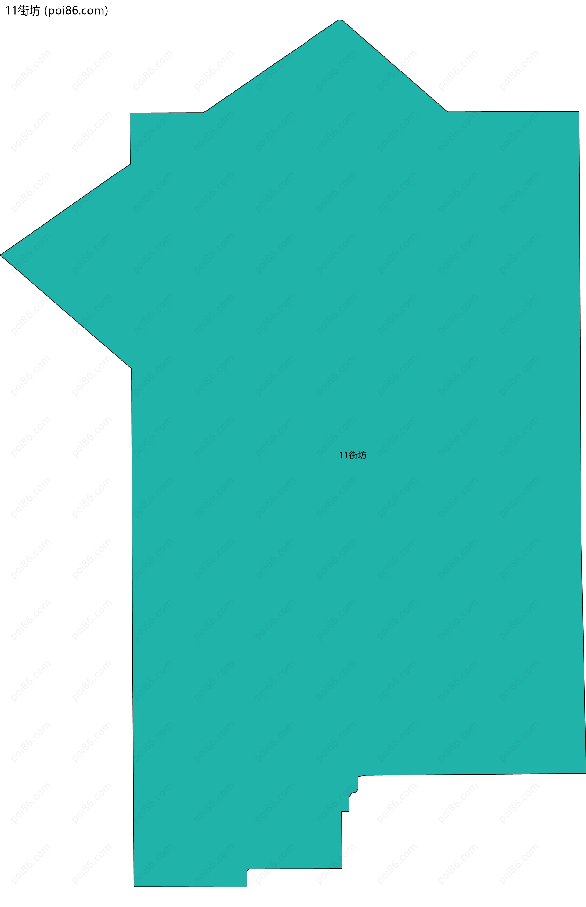11街坊边界地图