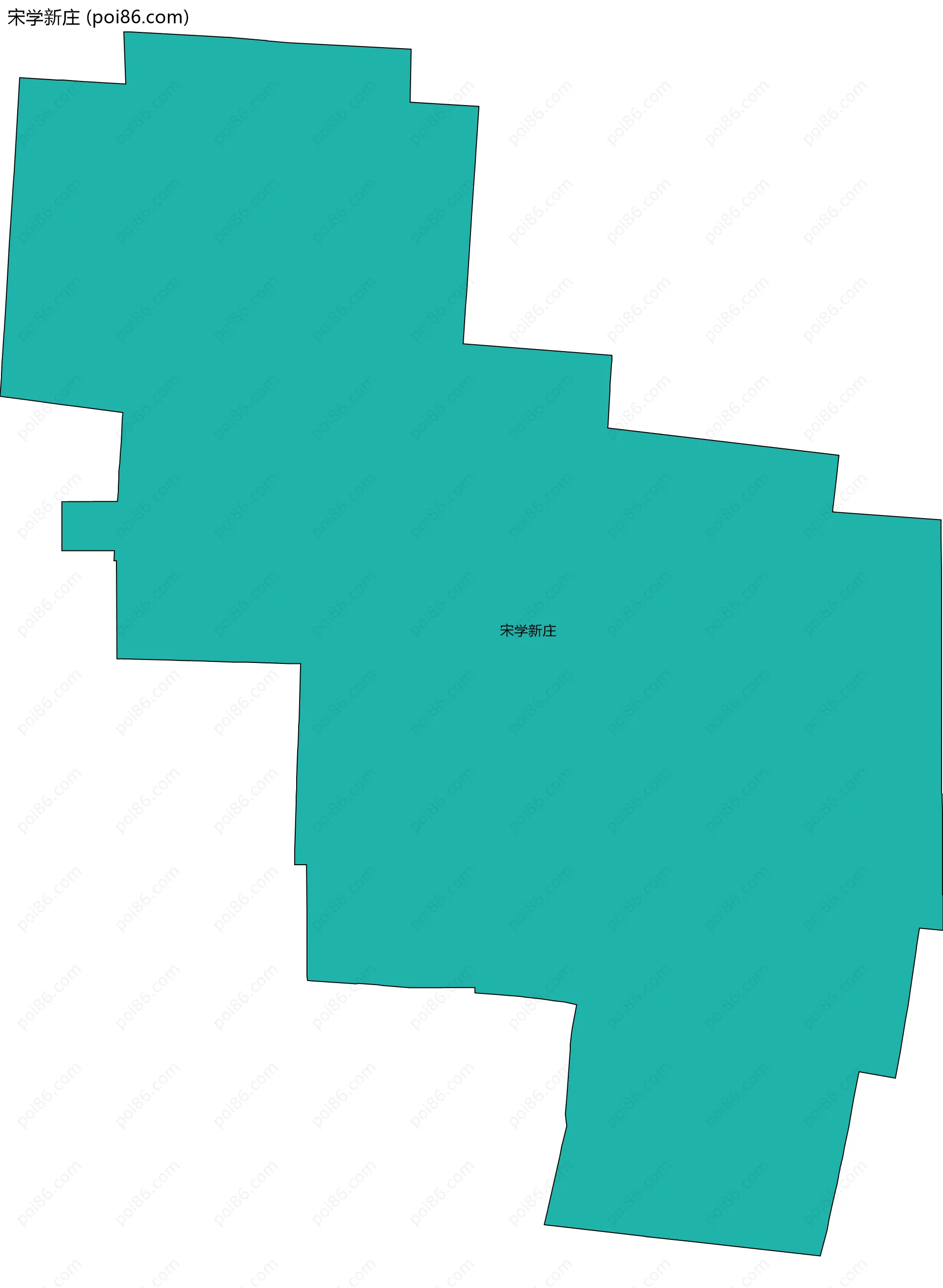 宋学新庄边界地图