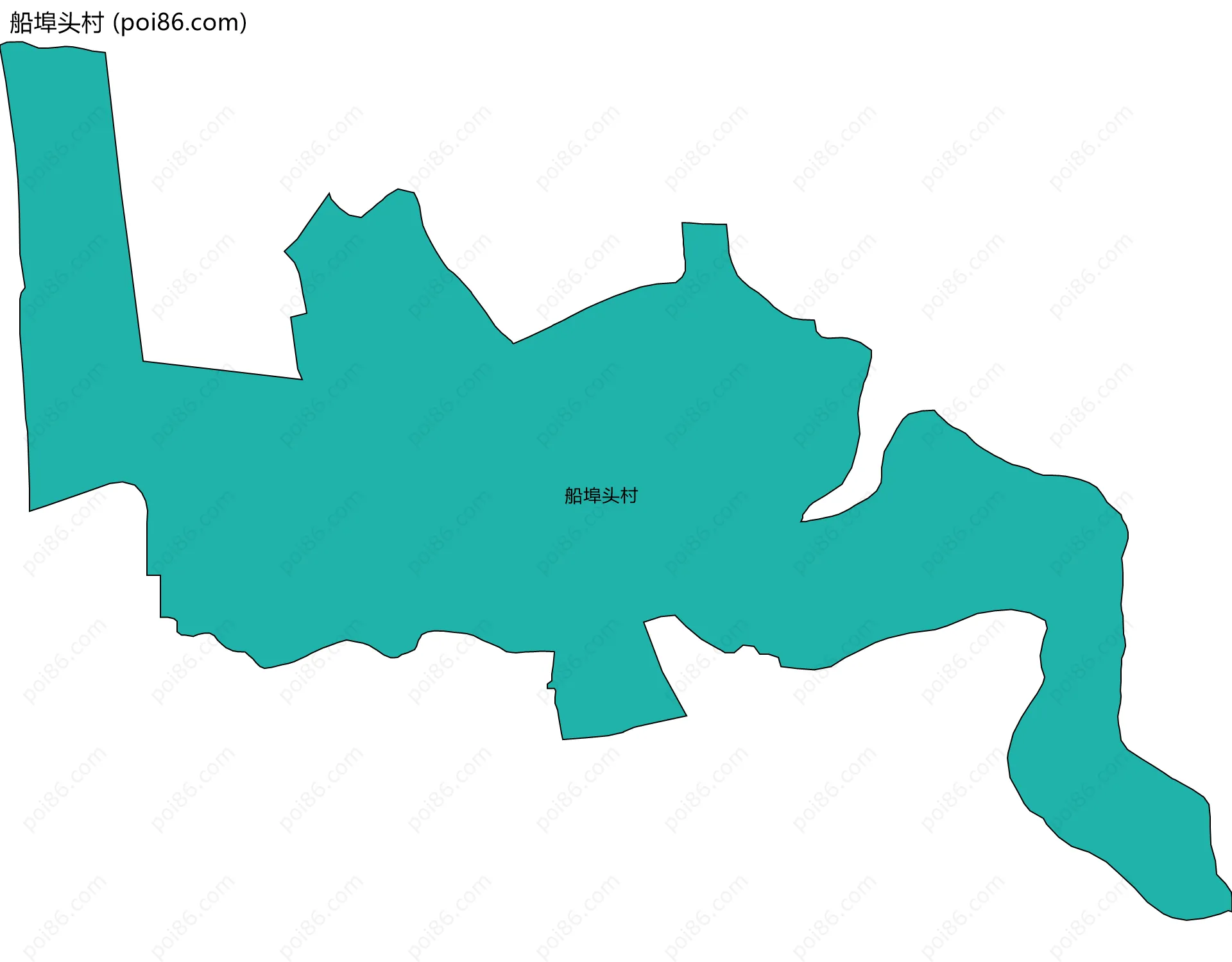 船埠头村边界地图