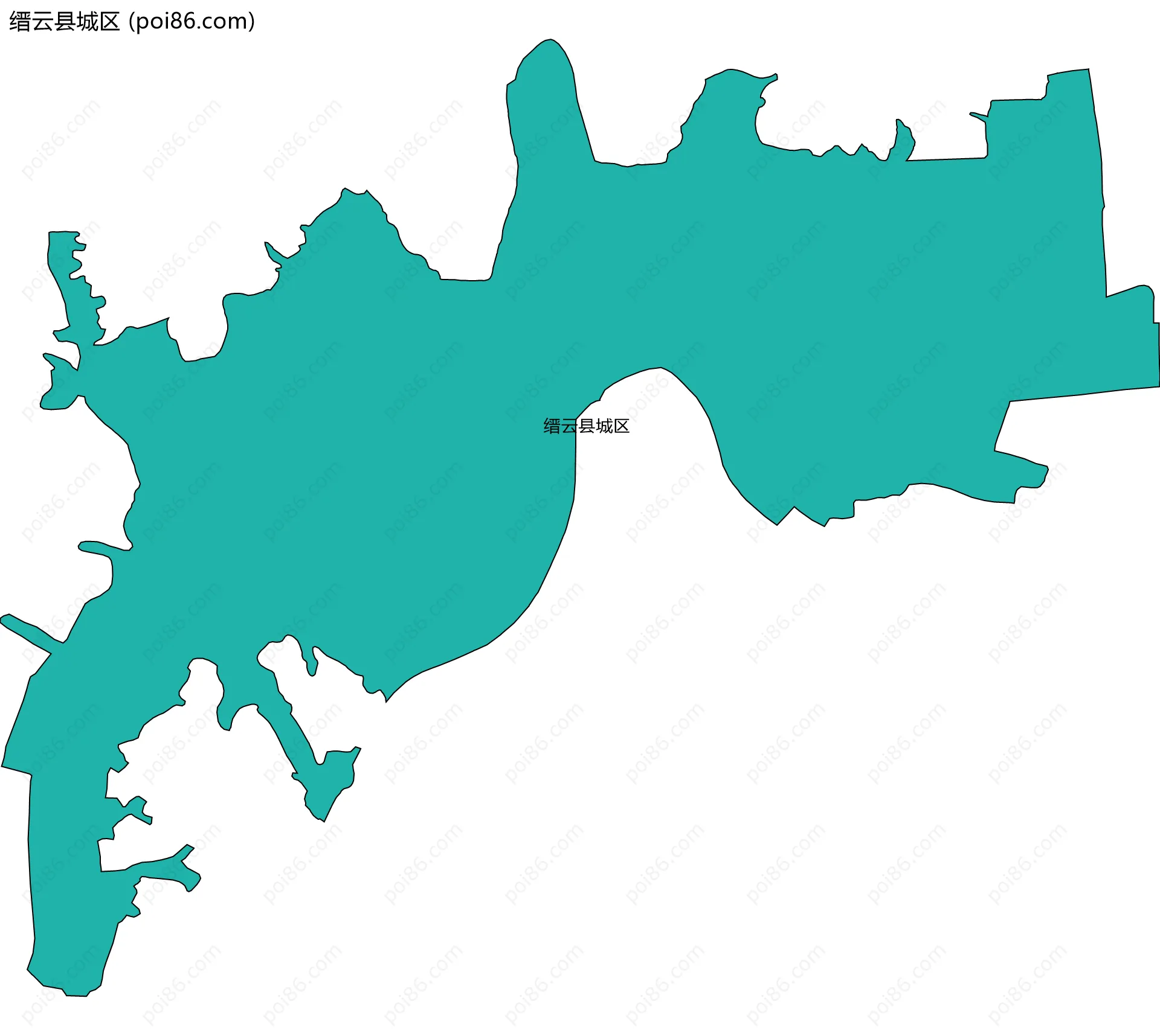 缙云县城区边界地图