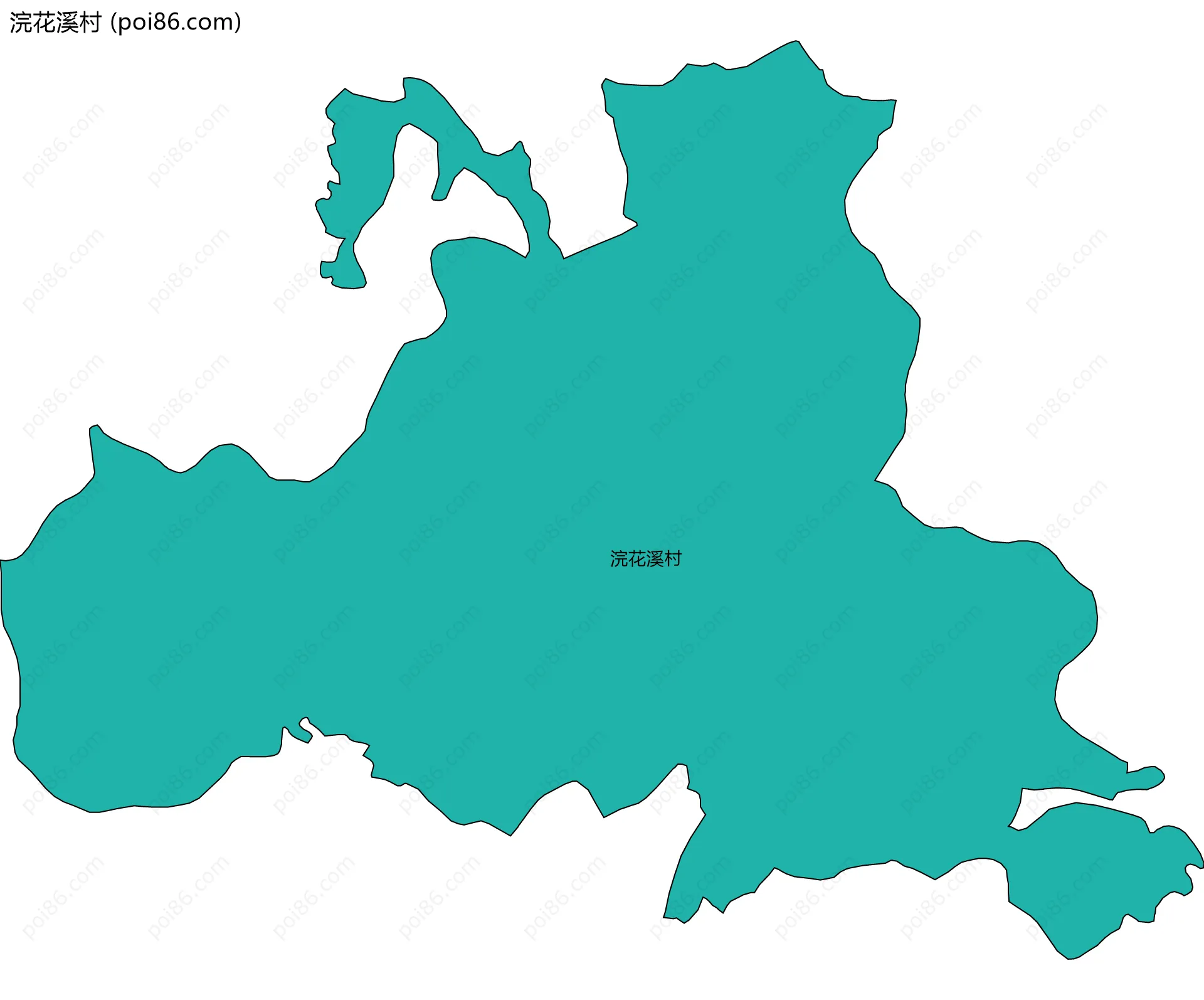 浣花溪村边界地图