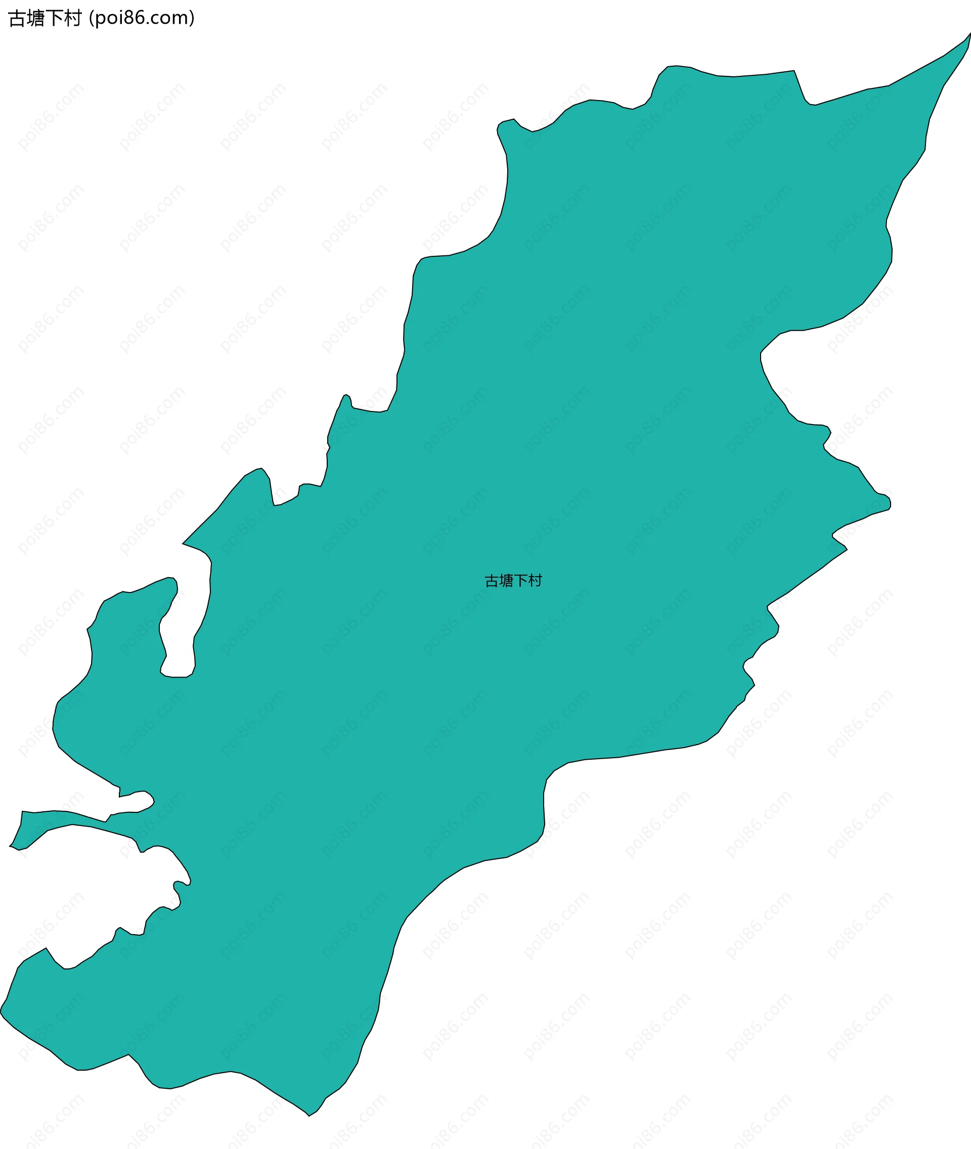 古塘下村边界地图