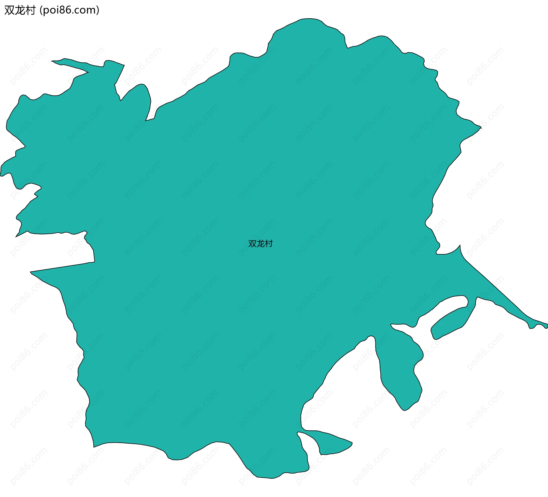 双龙村边界地图