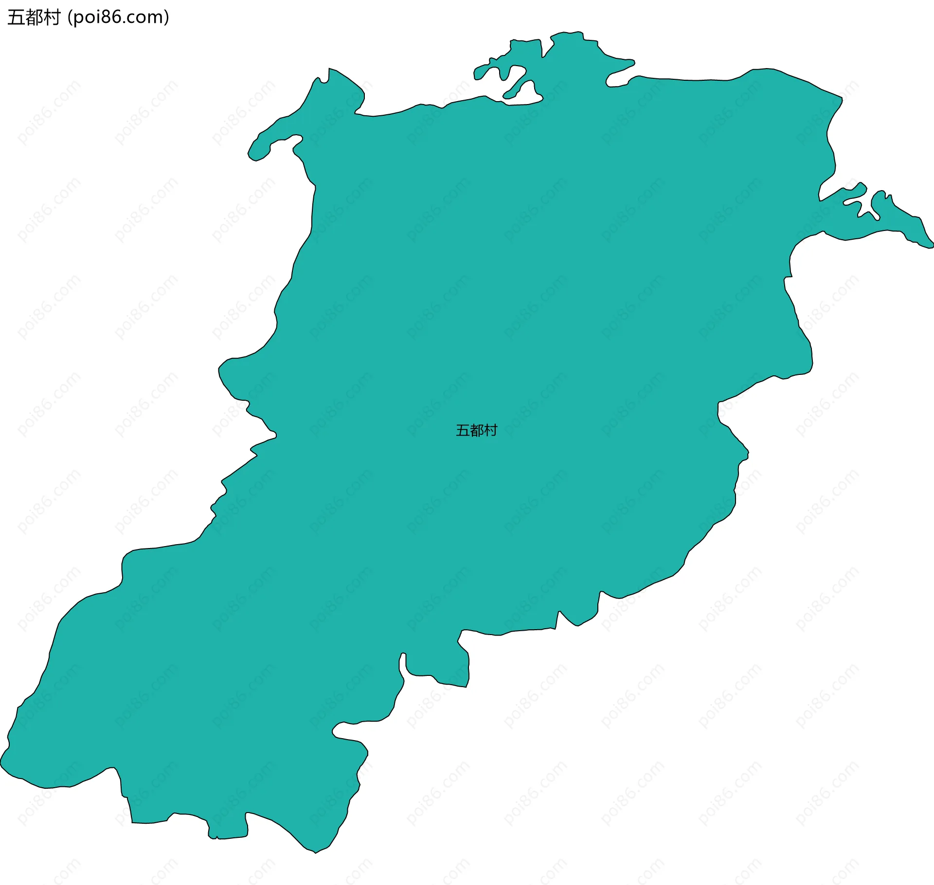 五都村边界地图