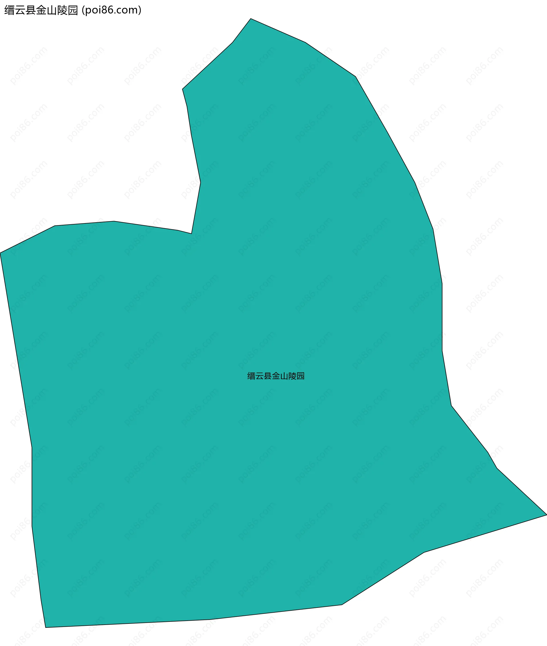 缙云县金山陵园边界地图