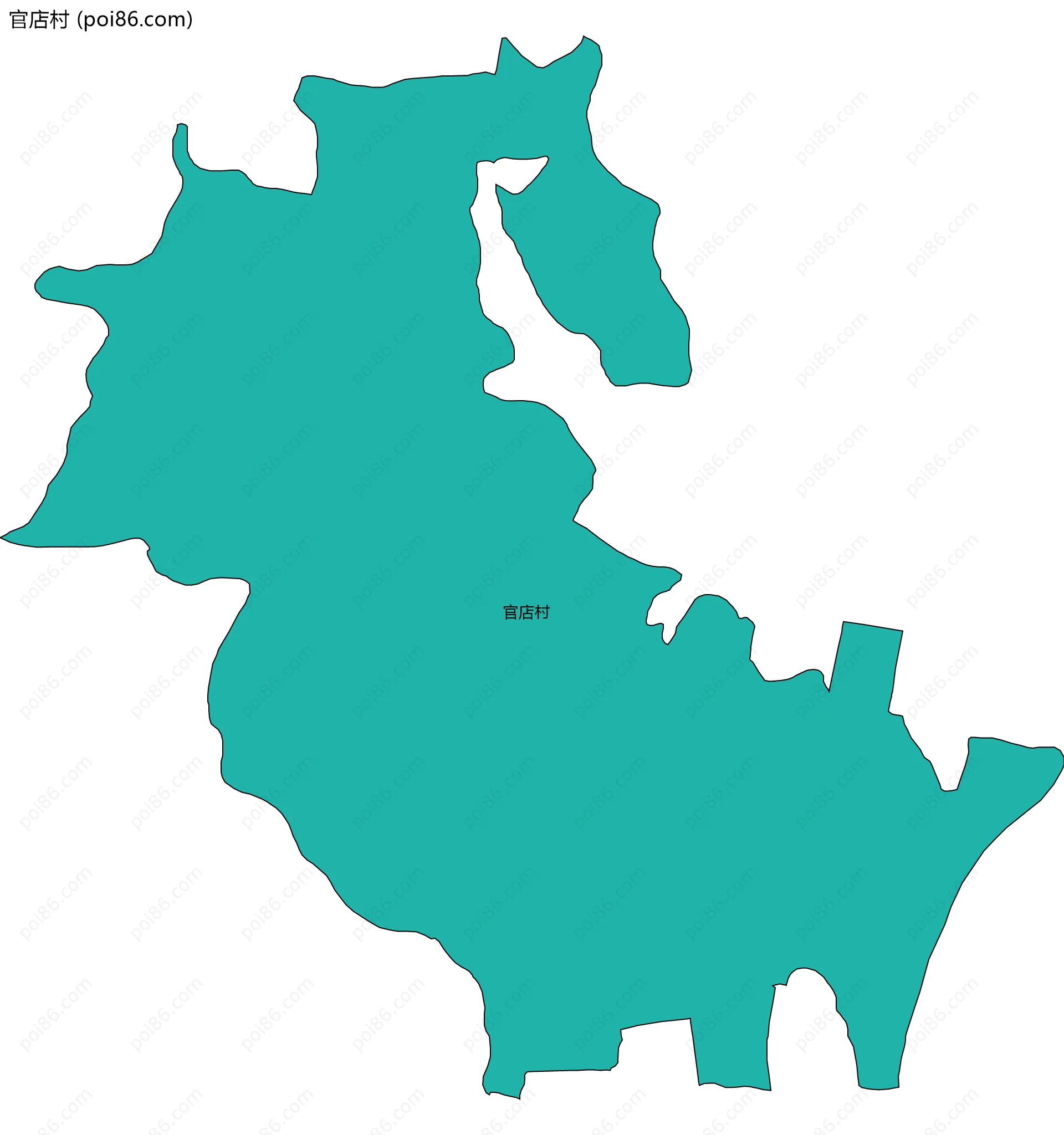 官店村边界地图