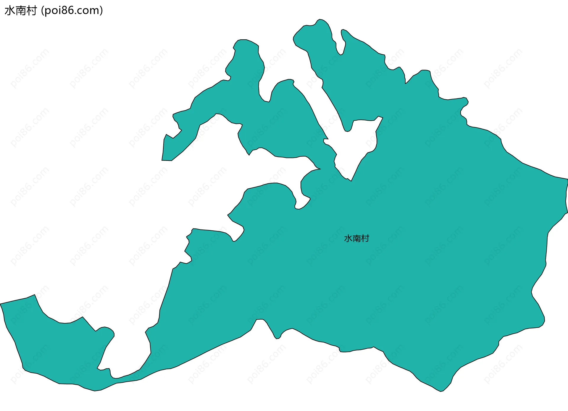 水南村边界地图