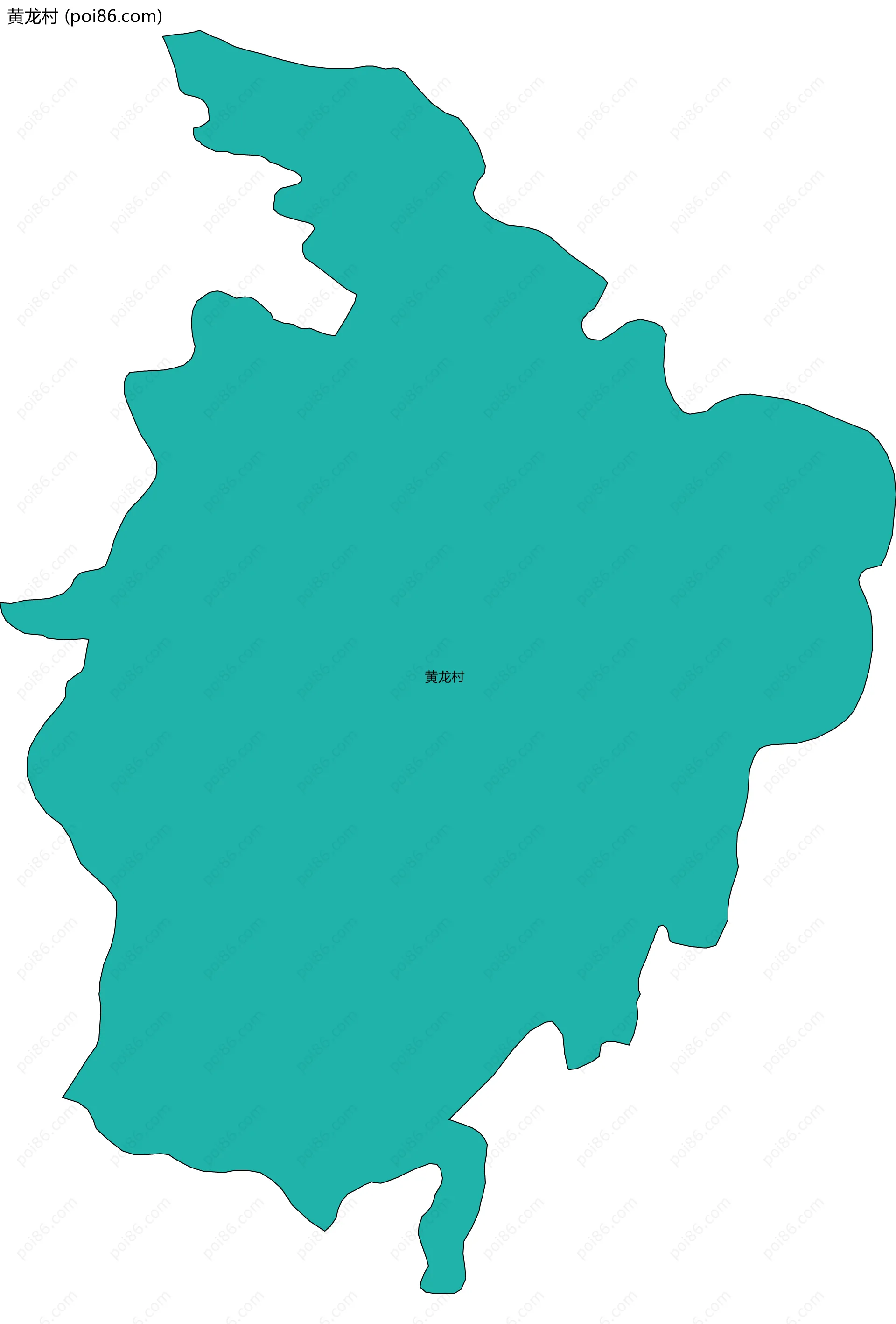 黄龙村边界地图