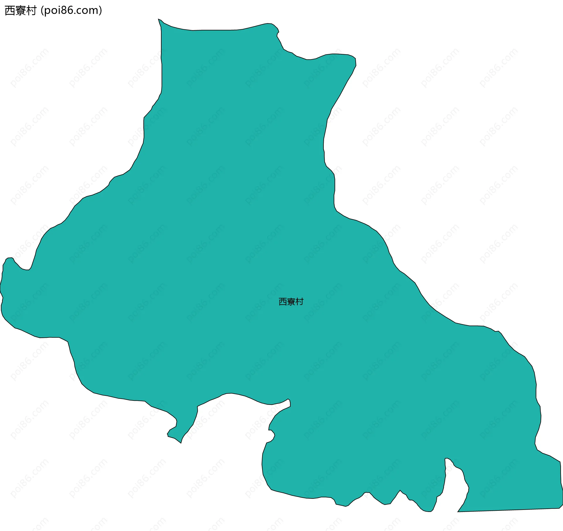 西寮村边界地图