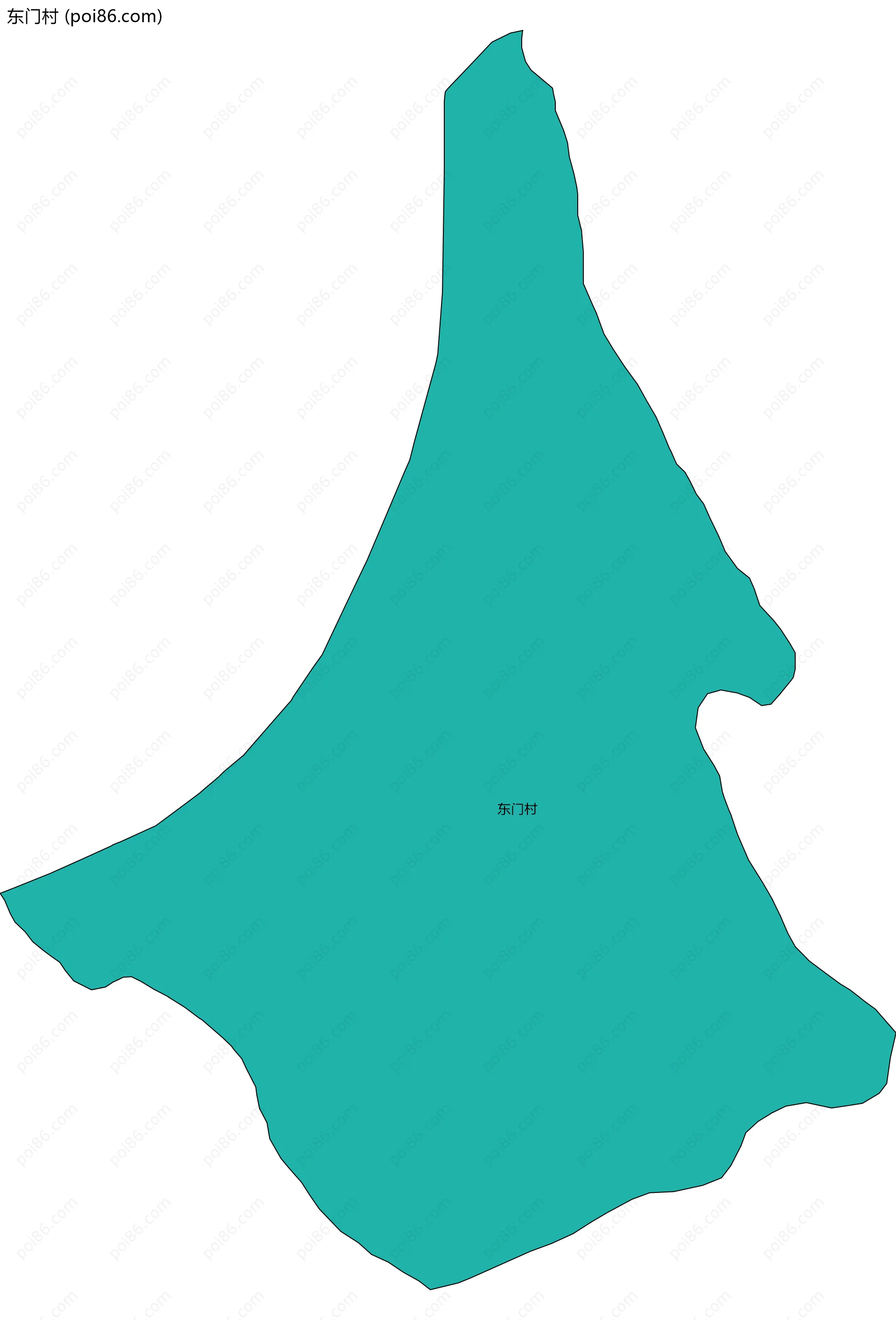 东门村边界地图